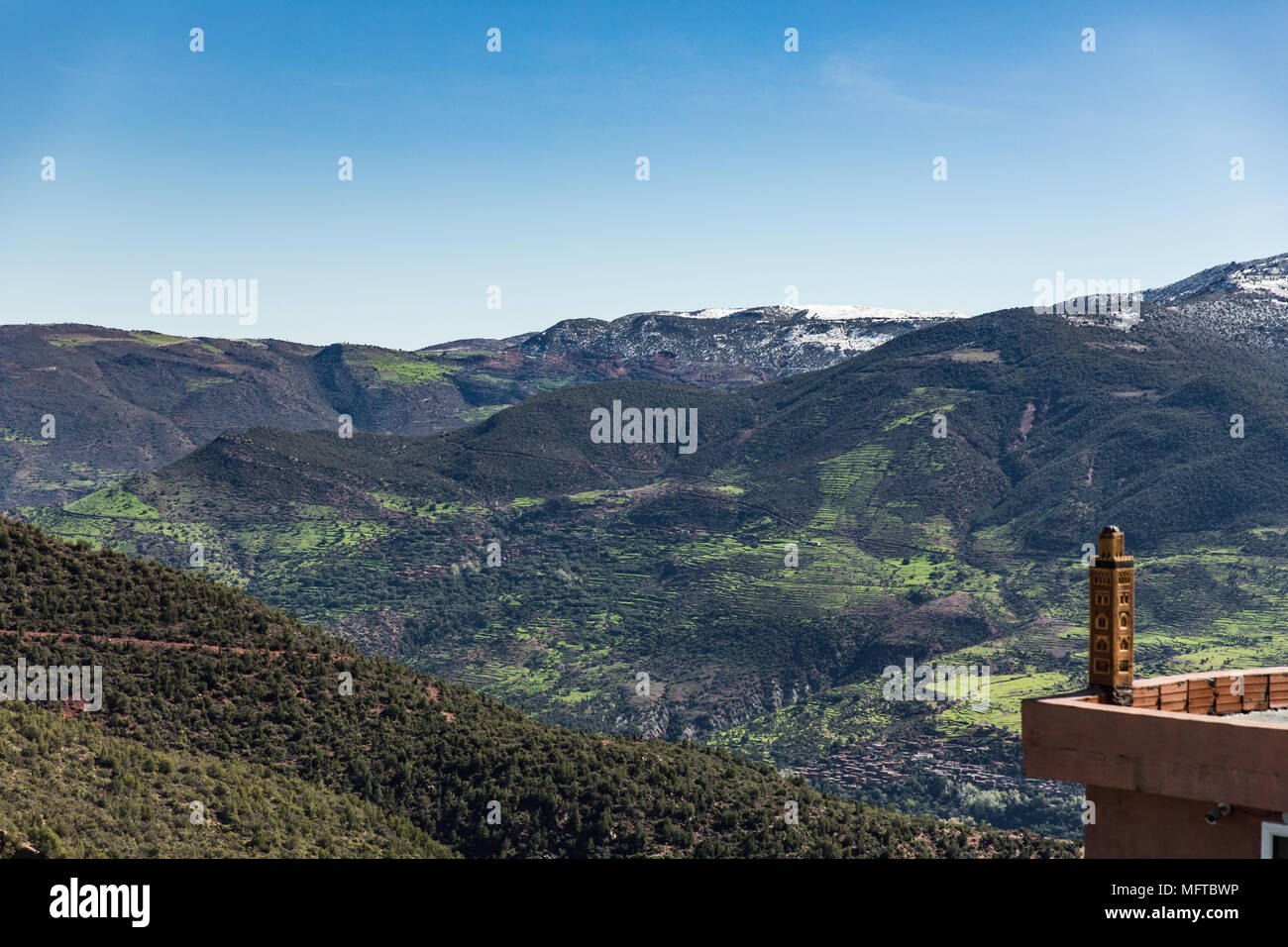 Blick auf den Hohen Atlas Mountain Stockfoto
