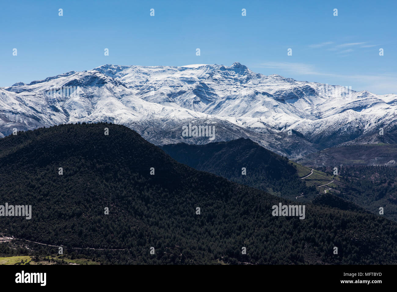 Blick auf den Hohen Atlas Mountain Stockfoto