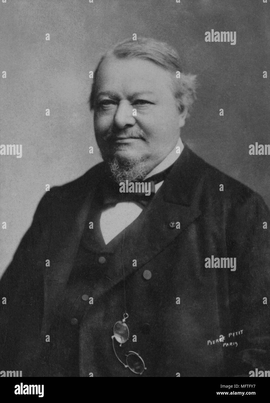 Portrait des französischen Arzt Stephane Tarnier (1828 - 1897) - Fotografie von Pierre Petit Stockfoto