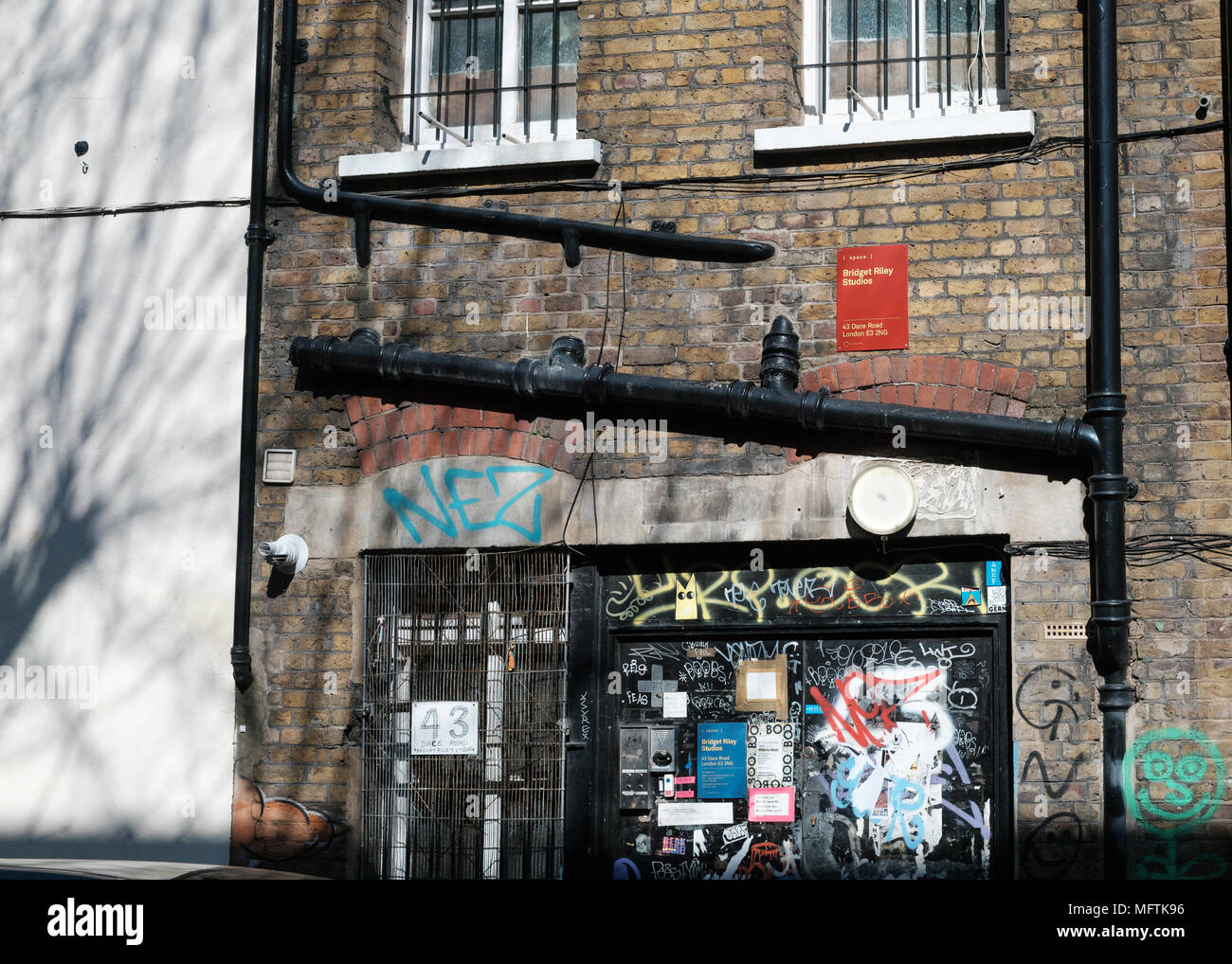 Bridget Riley Künstler Studios in Hackney Wick, East London Stockfoto