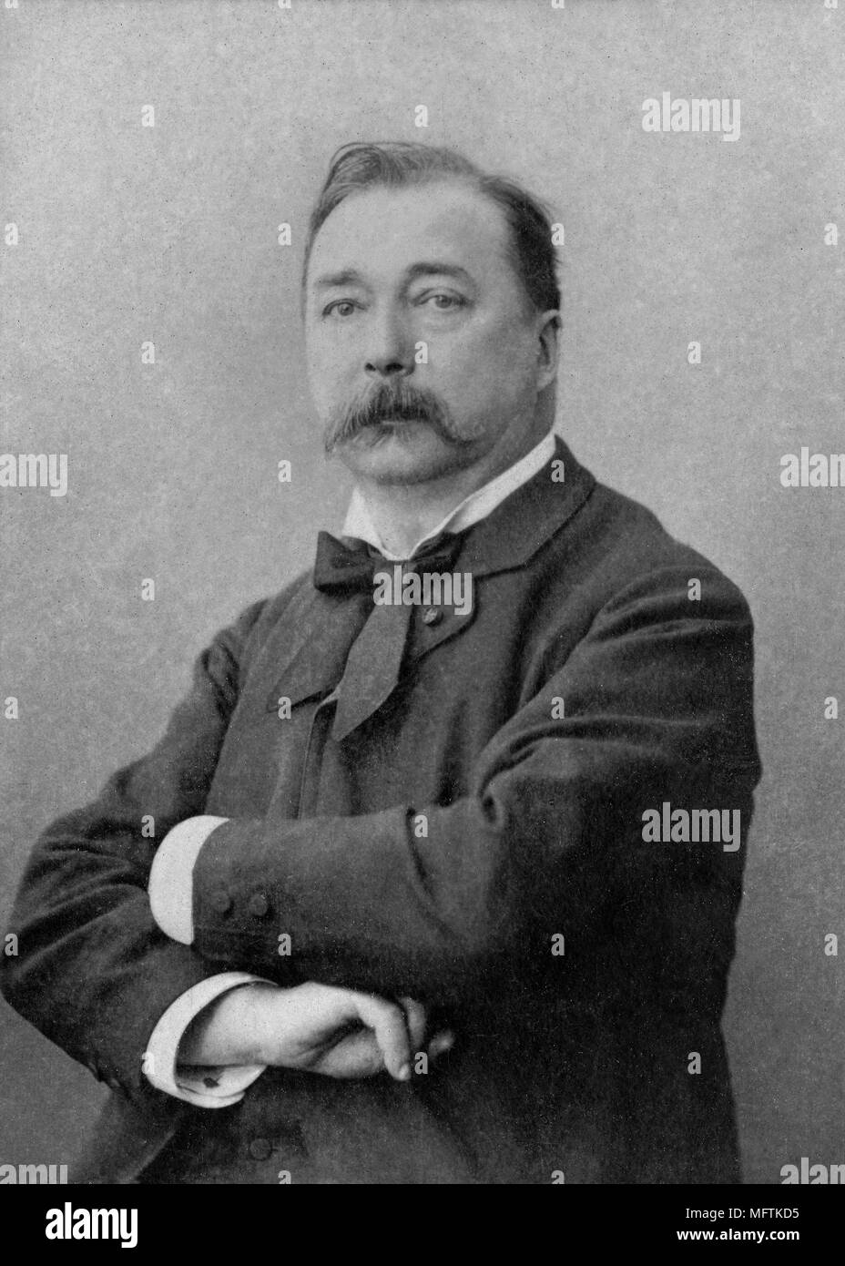 Portrait von Jules Lefebvre (1834-1912) Französischer Maler - anonyme Fotografie Stockfoto