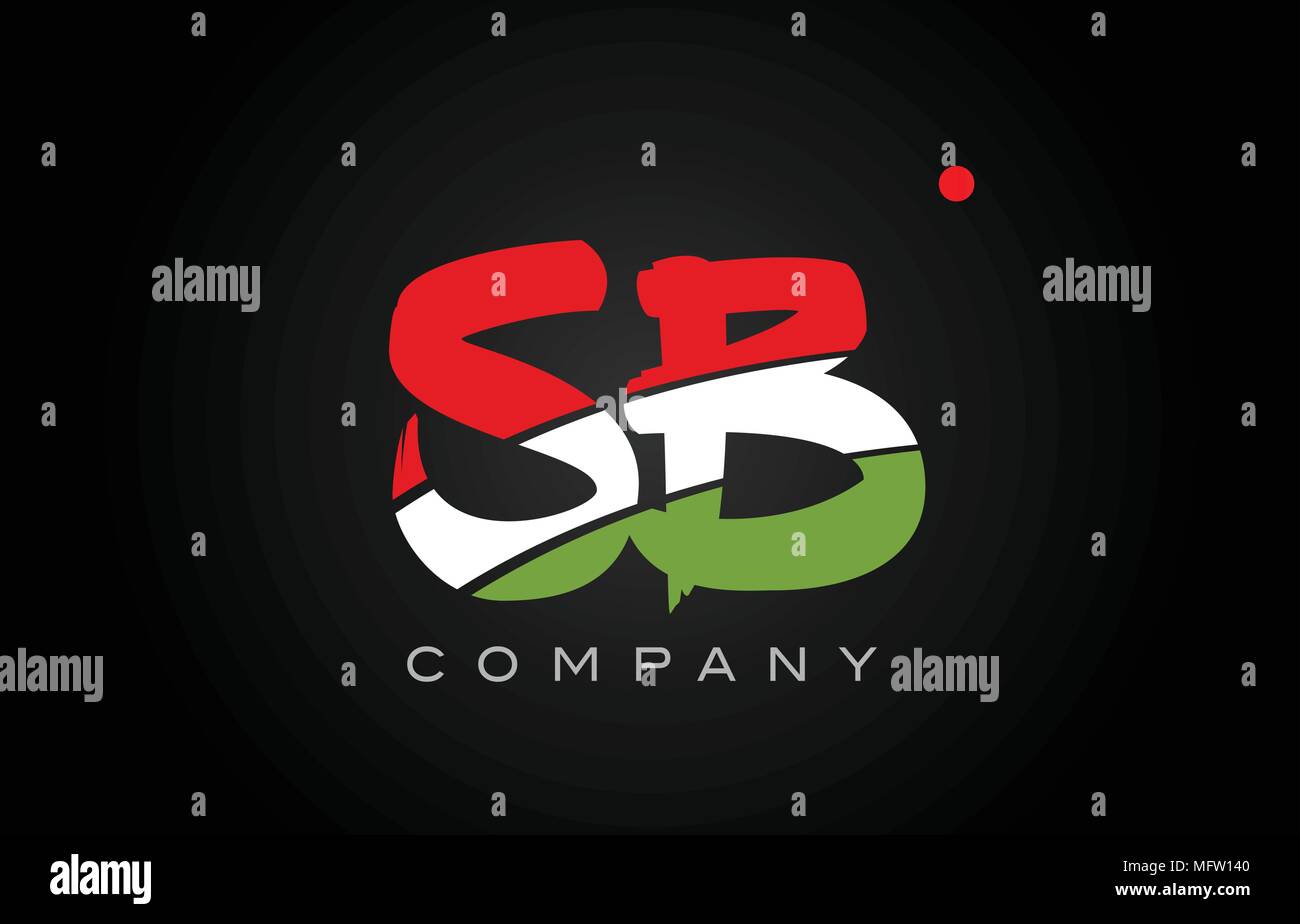 SB S B schreiben logo Kombination alphabet Vektor kreatives Unternehmen Icon Design vorlage Moderne Stock Vektor