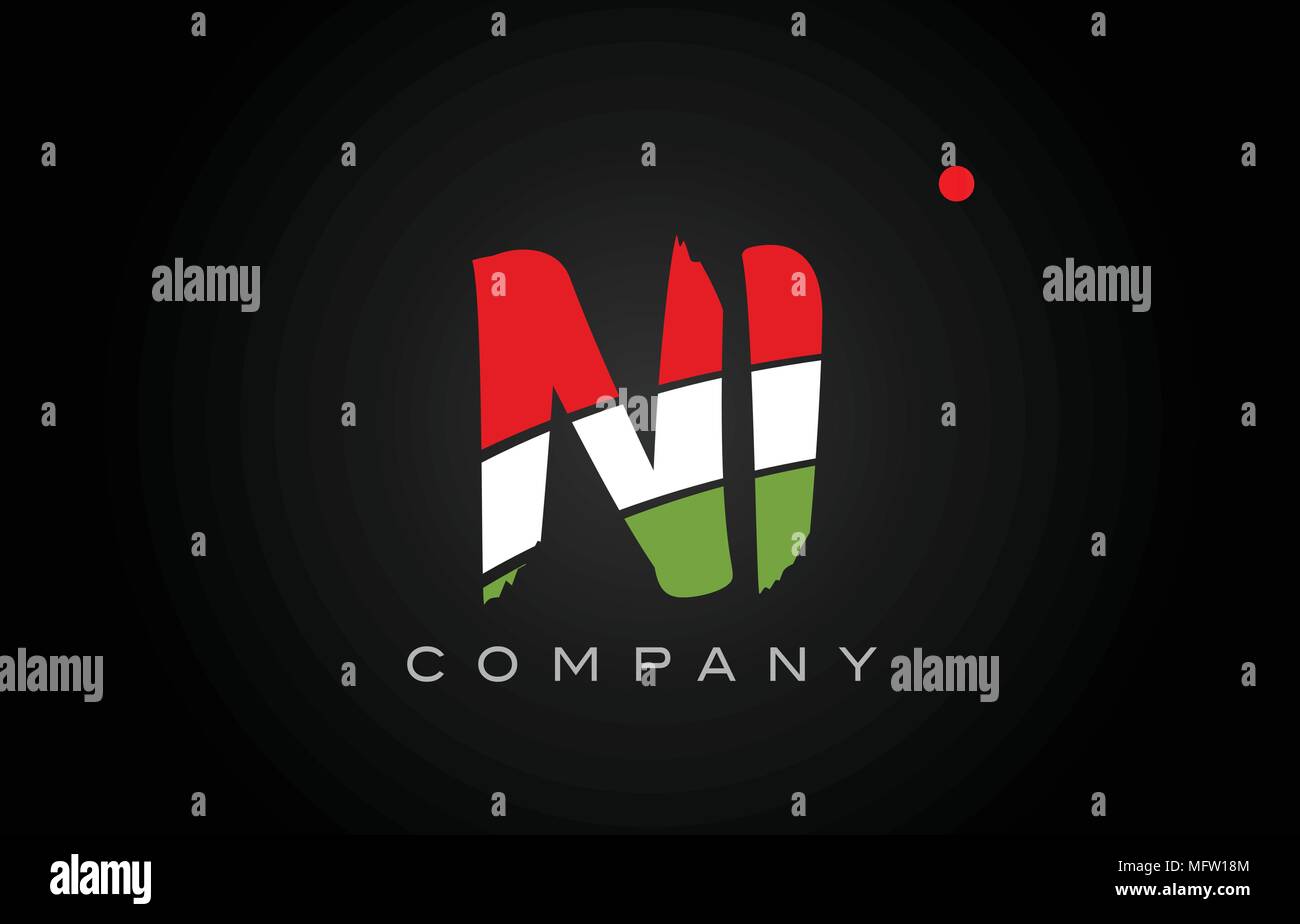 NI N ich Schreiben logo Kombination alphabet Vektor kreatives Unternehmen Icon Design vorlage Moderne Stock Vektor