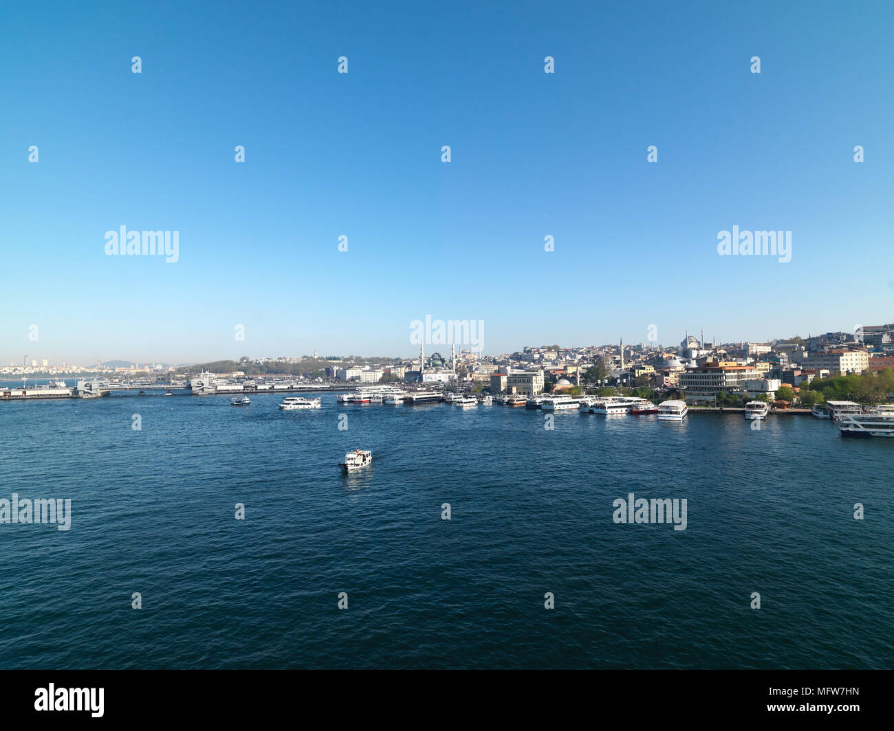 Golden Horn Istanbul Bosporus Stockfoto