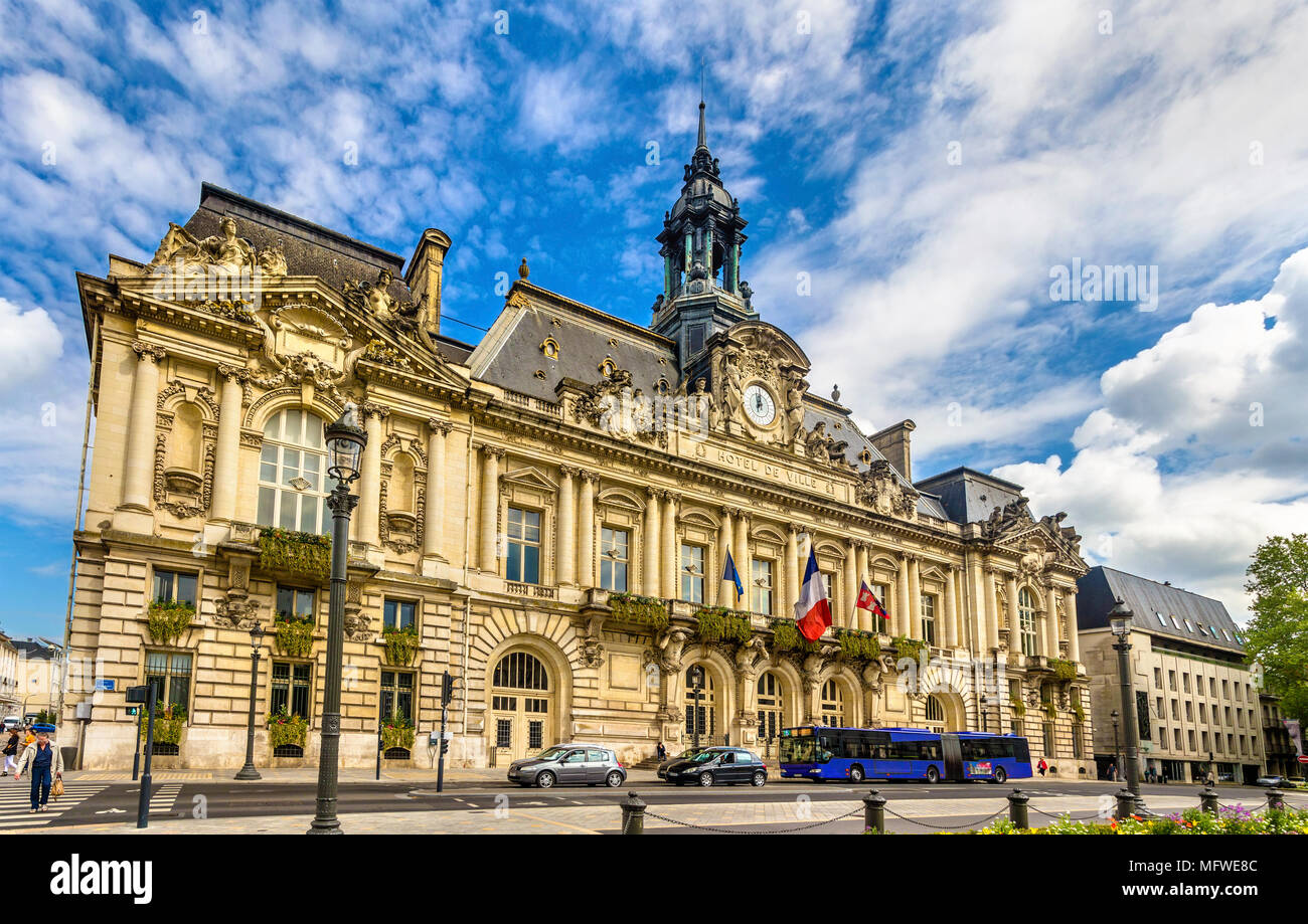 Rathaus von Tours - Frankreich, Region Mitte Stockfoto