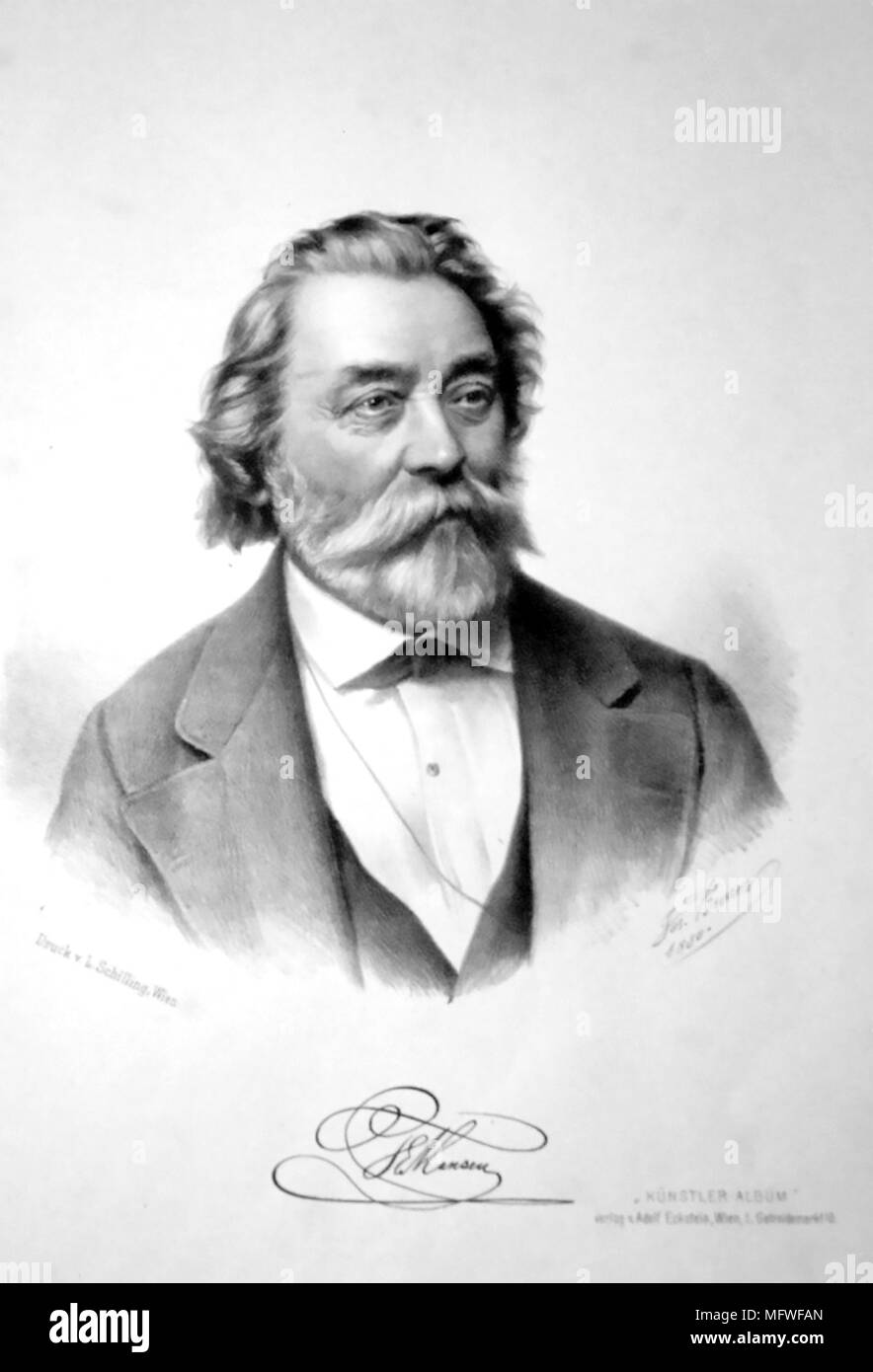 THEOPHIL HANSEN (1813-1891) dänischen Architekten um 1880 Stockfoto