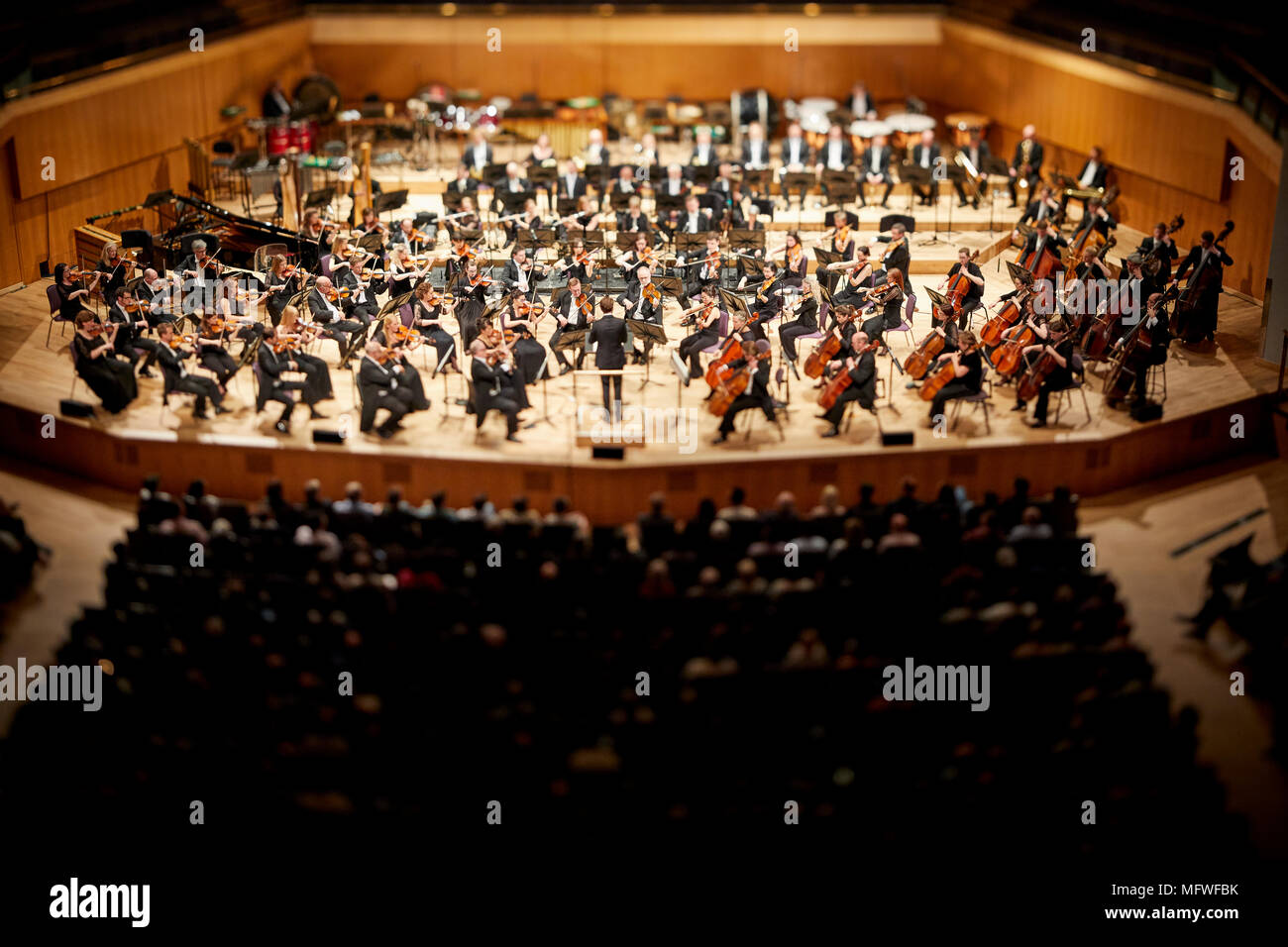 Manchester Bridgewater Hall Gastgeber BBC Philharmonic Richard Strauss Tod und Verklärung Stockfoto