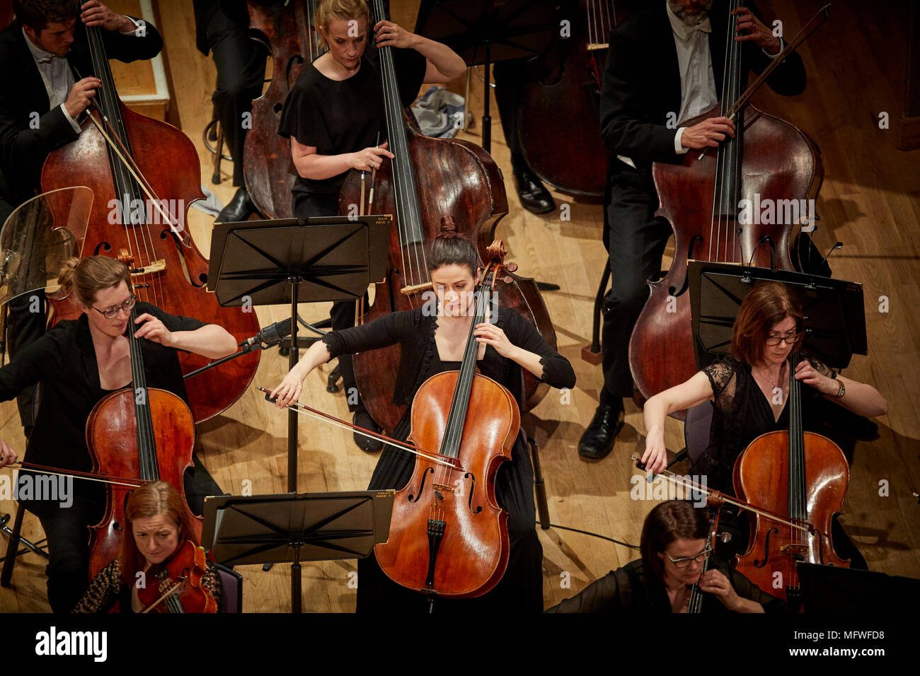 Manchester Bridgewater Hall Gastgeber BBC Philharmonic Richard Strauss Tod und Verklärung Stockfoto