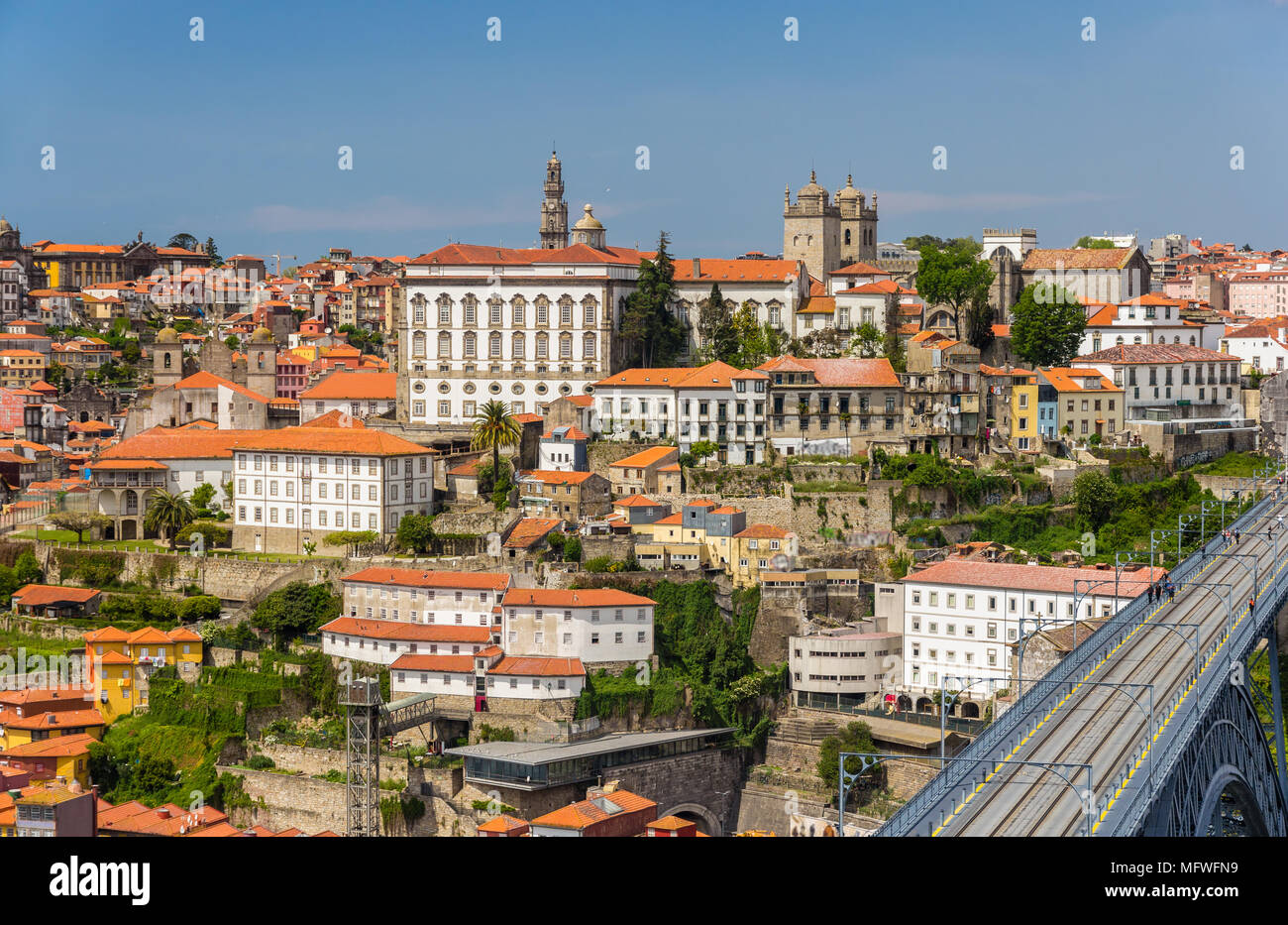 Blick auf die Altstadt von Porto, Portugal Stockfoto