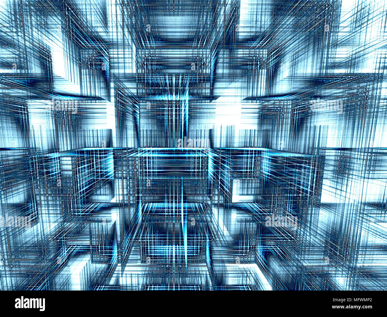 Würfel Hintergrund - Abstrakt digital erzeugten Bild Stockfoto