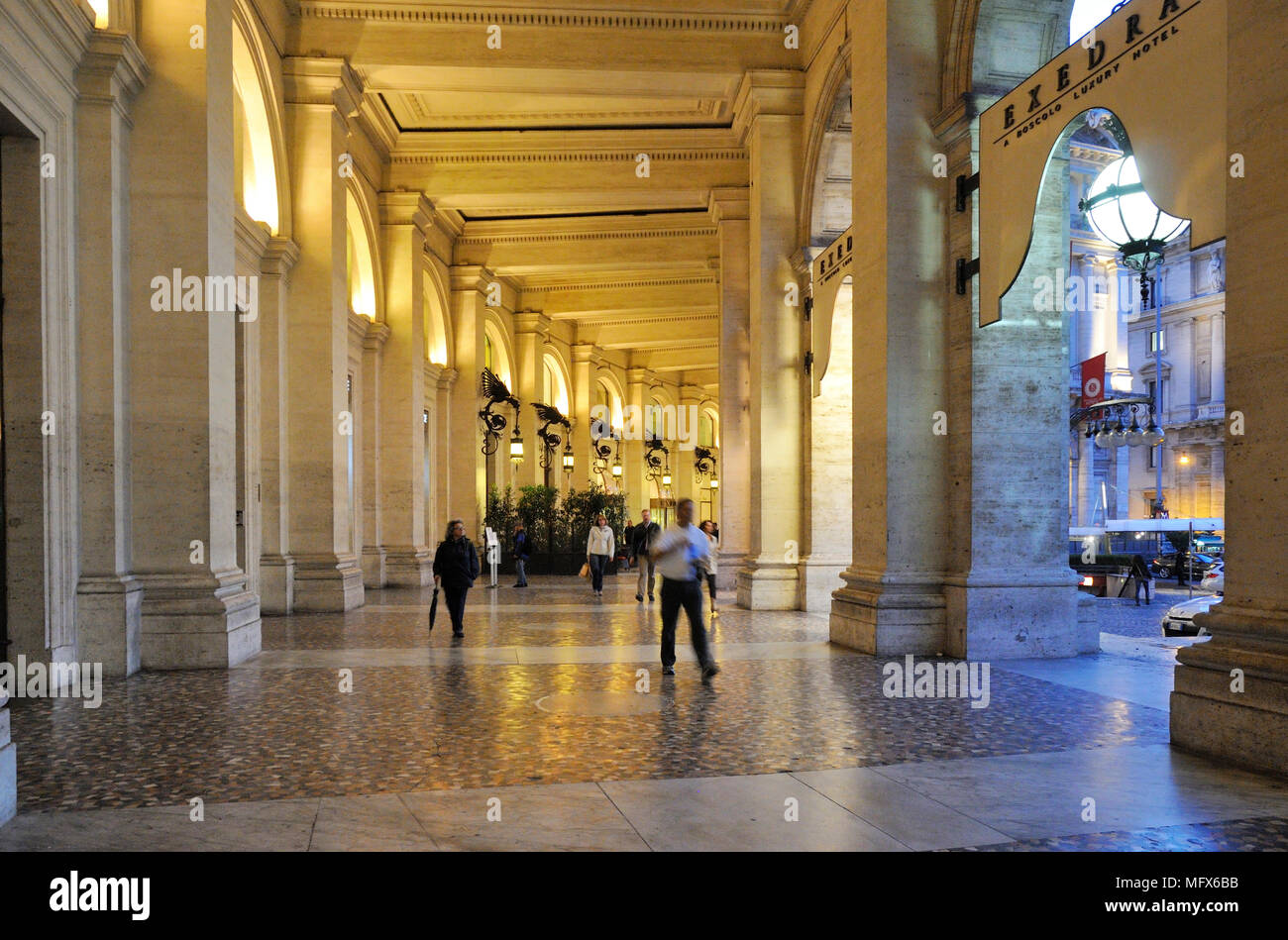 Piazza della Repubblica, Rom. Italien Stockfoto