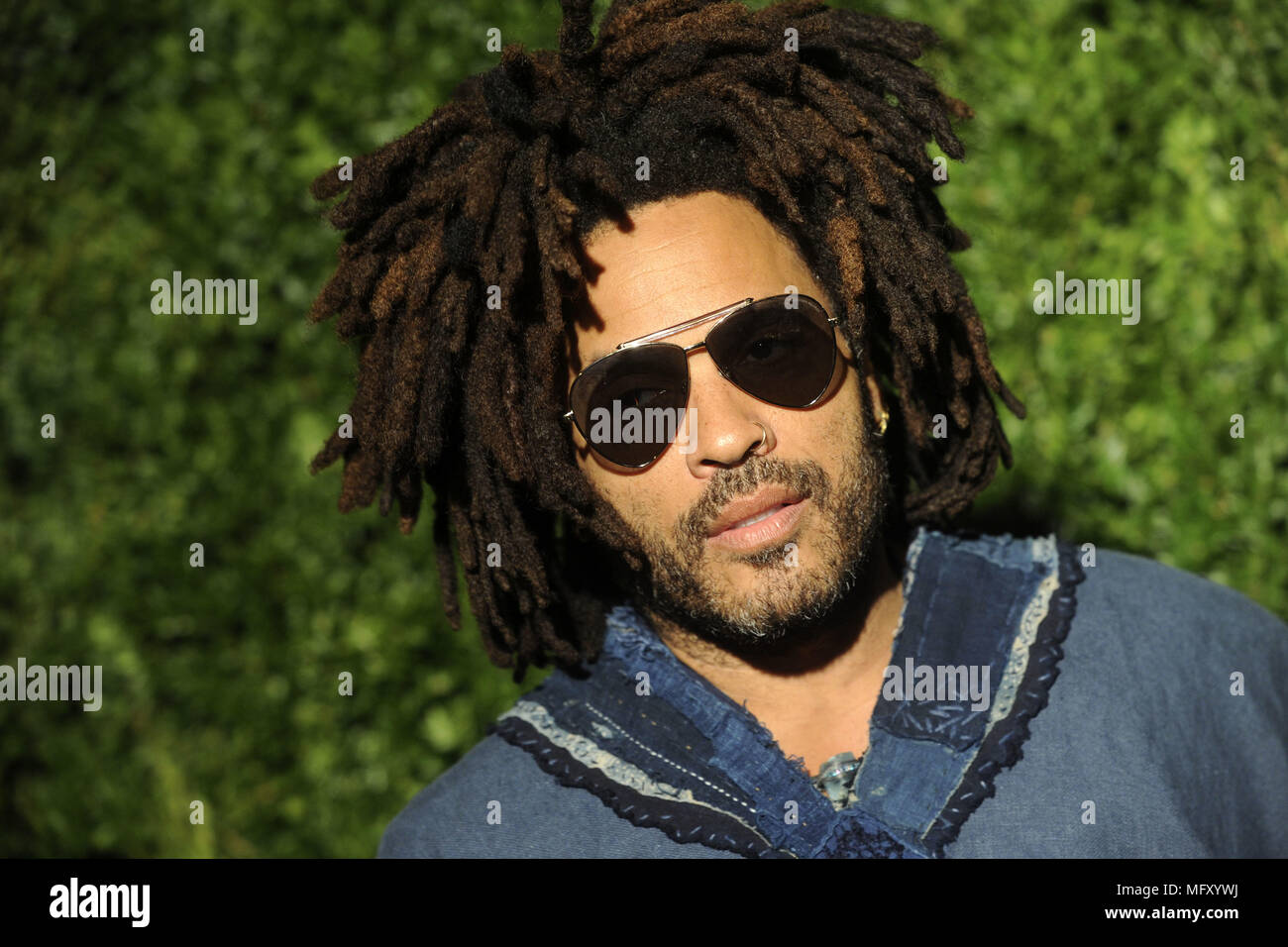 Lenny Kravitz die Teilnahme an der 13. jährlichen Tribeca Film Festival Chanel Abendessen im balthazar am 23. April 2018 in New York City. | Verwendung weltweit Stockfoto