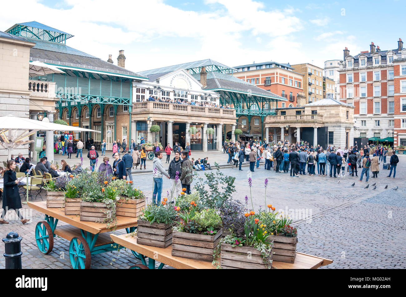 Covent Garden Market Square, Covent Garden, Westminster, London, England, Vereinigtes Königreich Stockfoto