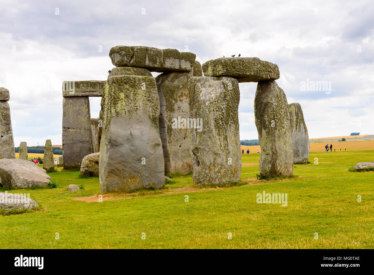 Stonehenge, ein prähistorisches Monument in Wiltshire, England. UNESCO-Welterbestätten Stockfoto