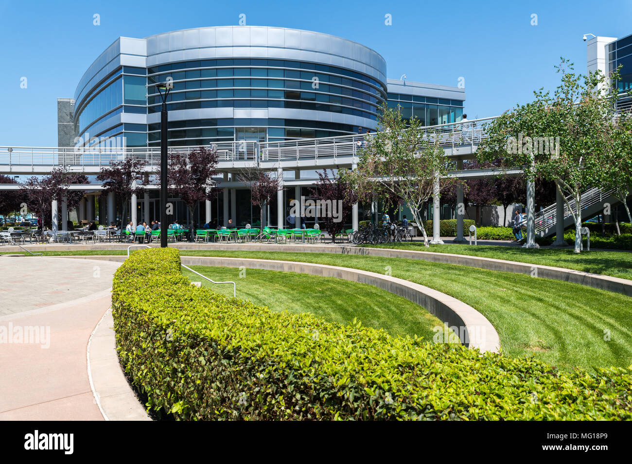Santa Clara, Kalifornien, USA - 26. April 2018: NVIDIA Corporation mit Sitz in Silicon Valley. Nvidia Corporation ist ein US-amerikanischer Technologie Unternehmen, Stockfoto