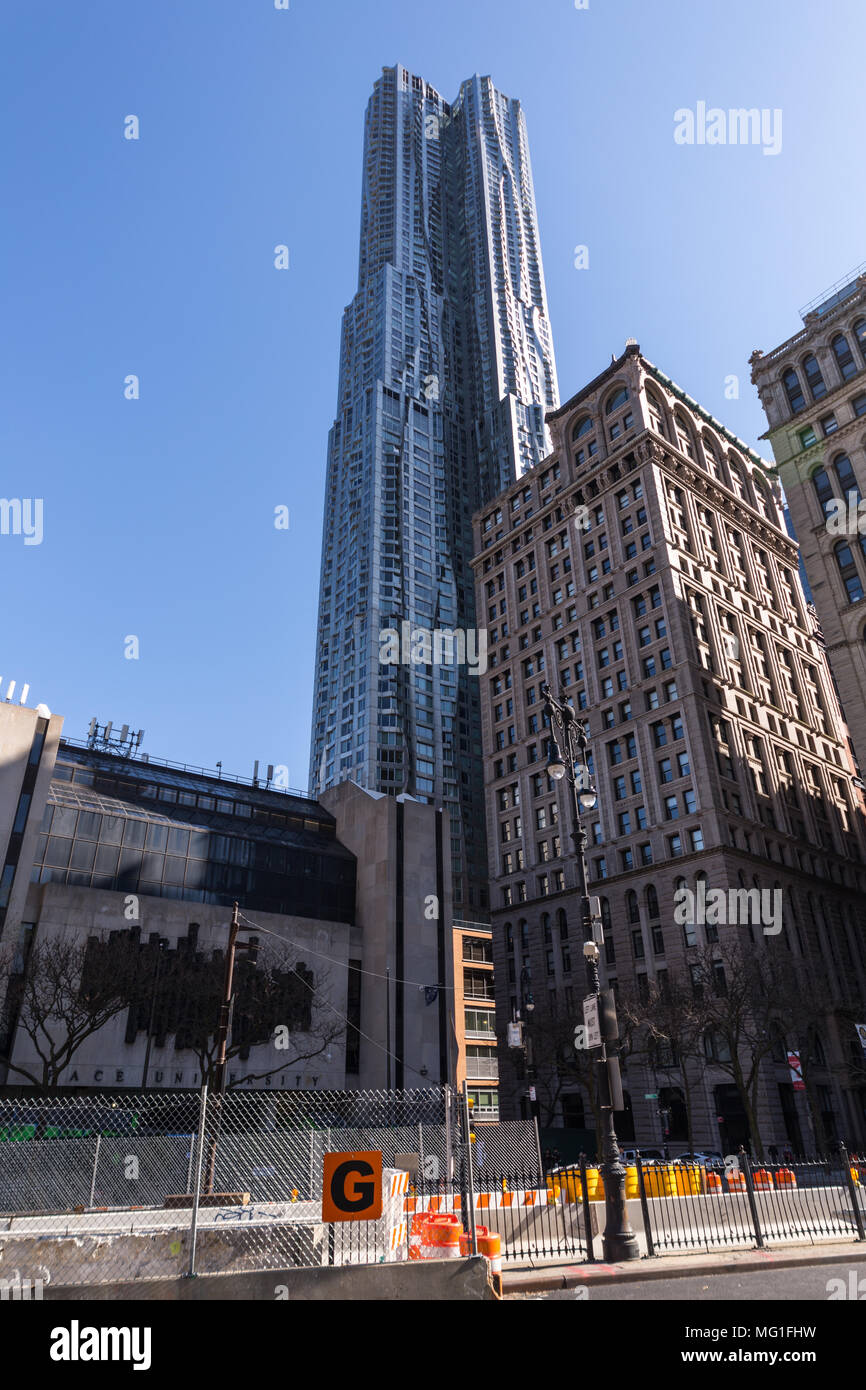 New York von Gehry Stockfoto