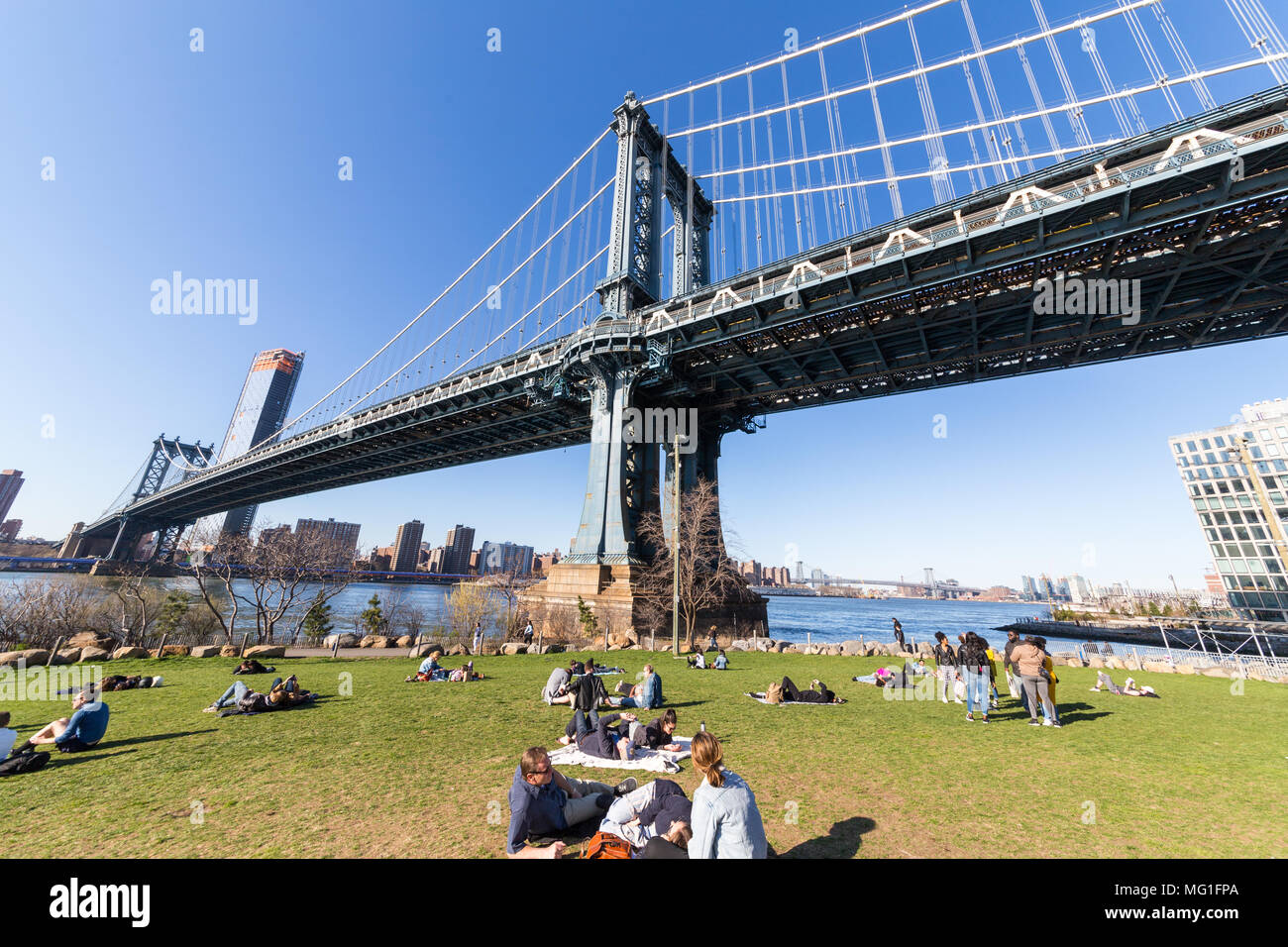 Manhattan Bridge, New York City Stockfoto