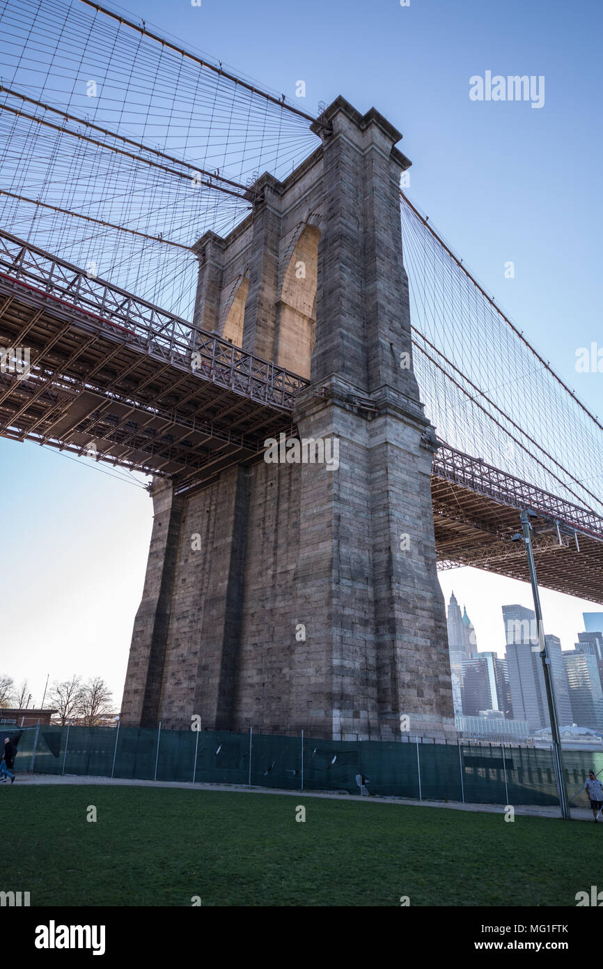 Brooklyn Bridge, New York, NY Stockfoto
