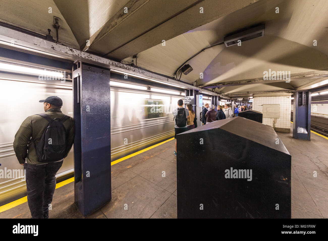 New Yorker U-Bahn Stockfoto