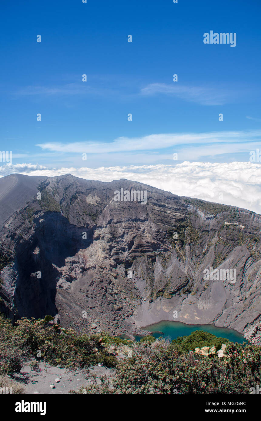 Natürliche nationalen ökologischen Park von Irazu in Costa Rica Stockfoto