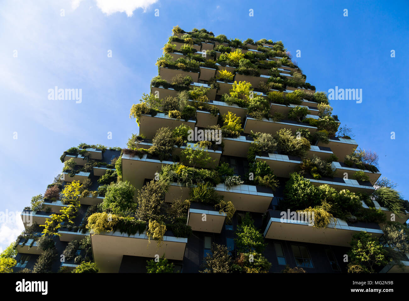 Bosco Verticale, Wohngebäude, Mailand, Italien Stockfoto