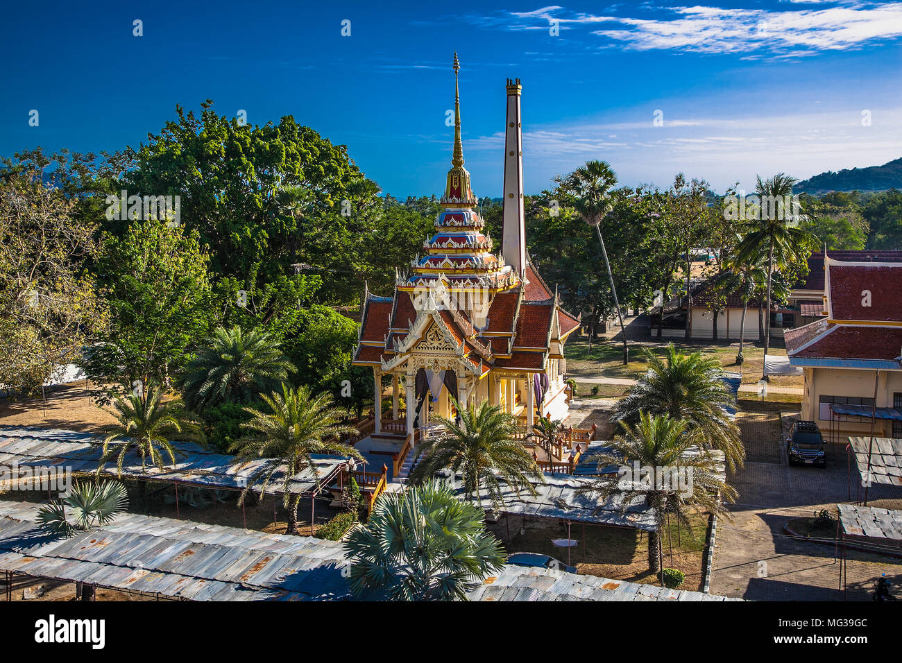 Phuket City, Thailand - Jan 24, 2016:. Wat Chaitharam oder Wat Chalong Tempel am 24.Januar 2016 in Phuket City, Thailand. Stockfoto