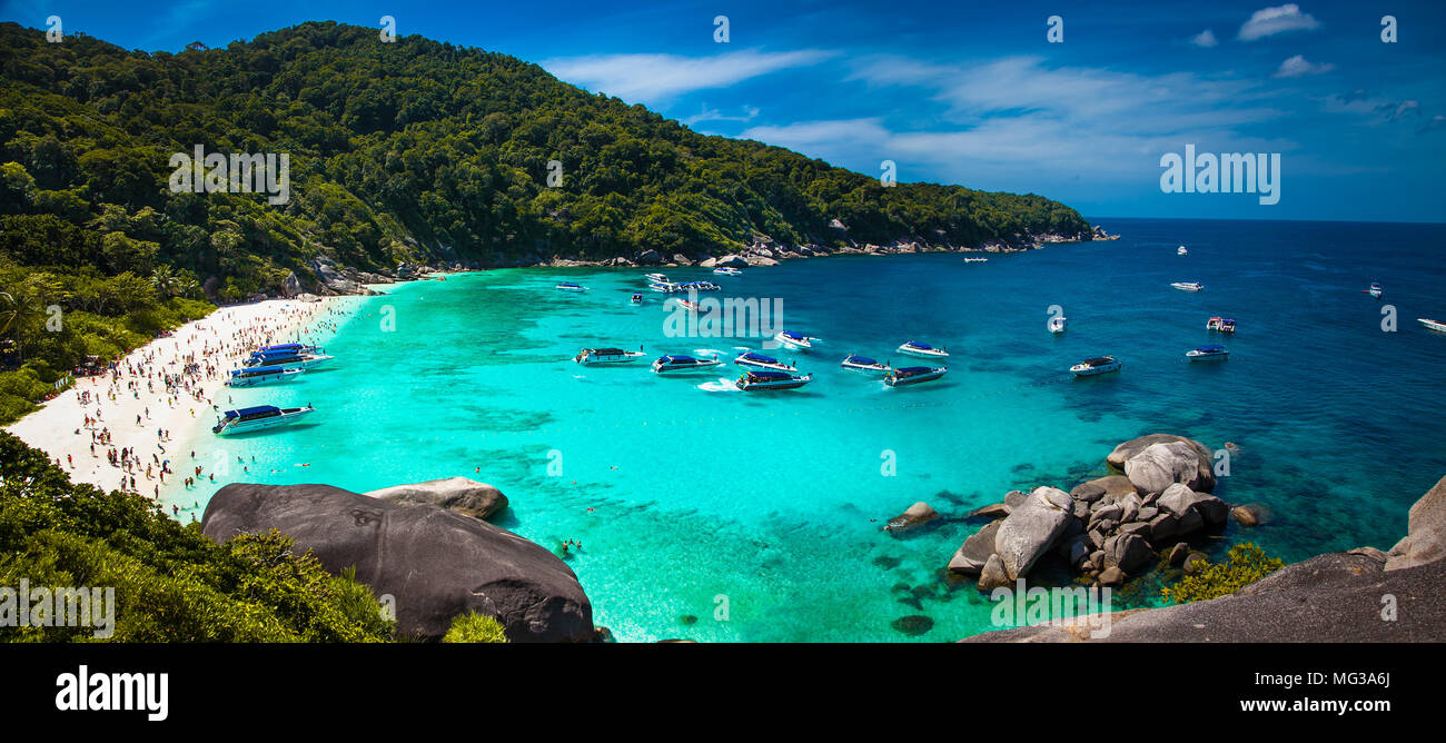 Tropical Beach at Similan Insel in der Andaman Sea, Thailand. Stockfoto