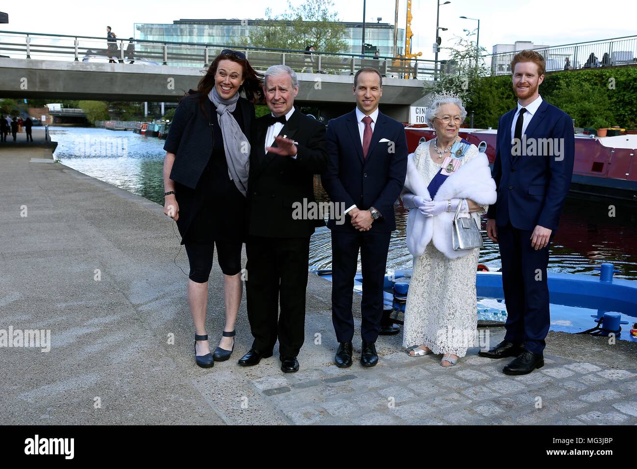 Whirlpool mit Royal lookalikes feiern Prinz Harry's Junggesellenabschied am 26. April 2018 Stockfoto