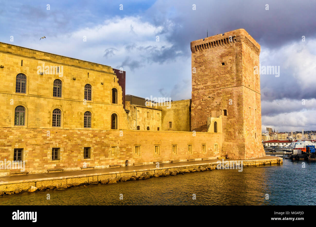 Fort Saint-Jean in Marseille, Provence, Frankreich Stockfoto