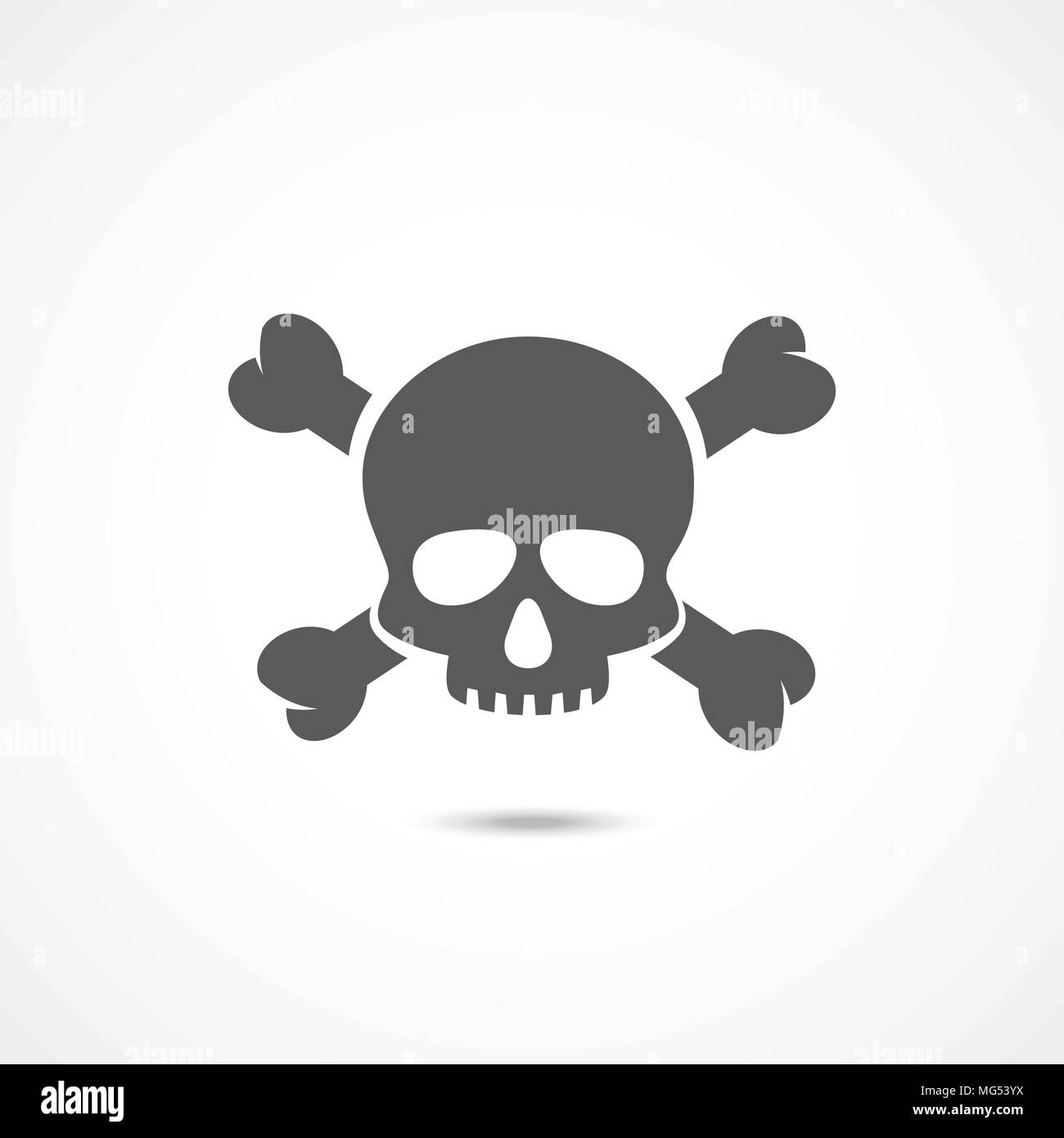 Schädel Vektor Icon Stock Vektor