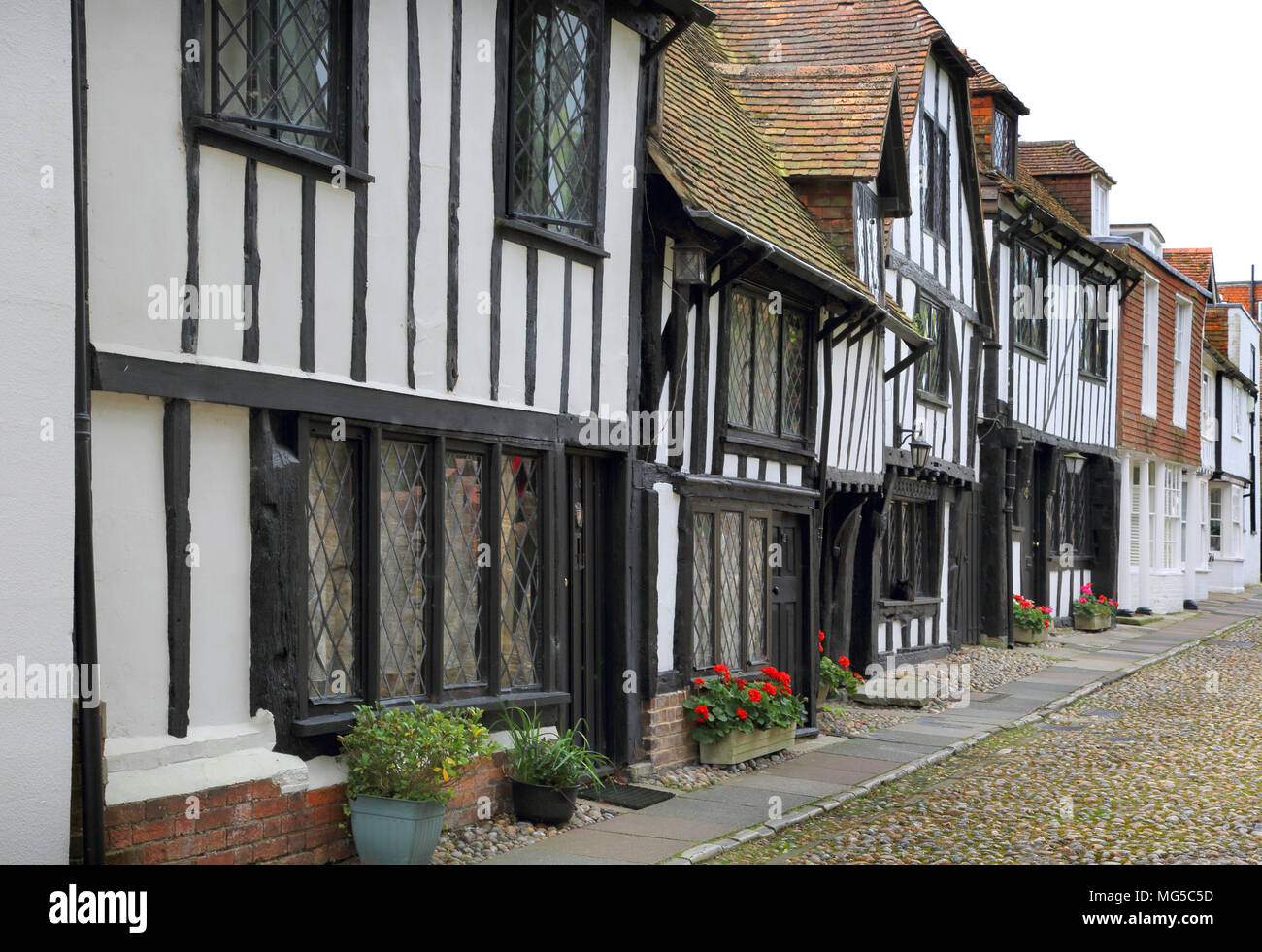 Alte Gebäude in Roggen, a cinque Port, in East Sussex Stockfoto