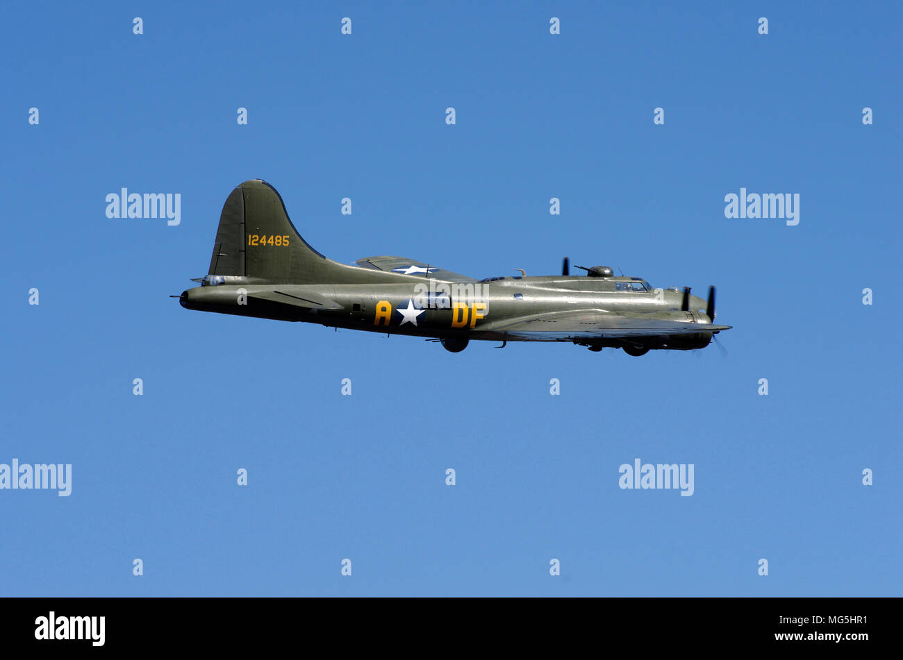 Boeng B17 Sally B G-BEDF, Victory Show, Cosby, Leicester, Stockfoto