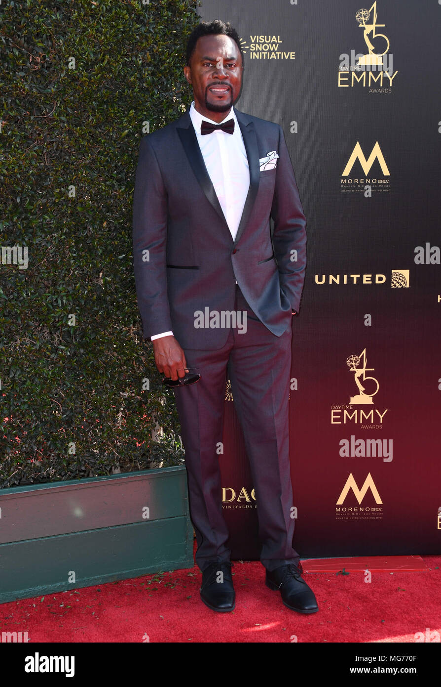 Pasadena, CA, USA. 27 Apr, 2018. 27. April 2018-Pasadena, Kalifornien - Richard Brooks. 45. jährlichen Tagsüber Creative Arts Emmys ausgezeichnet gehalten an Pasadena Civic Center. Photo Credit: Birdie Thompson/AdMedia Credit: Birdie Thompson/AdMedia/ZUMA Draht/Alamy leben Nachrichten Stockfoto