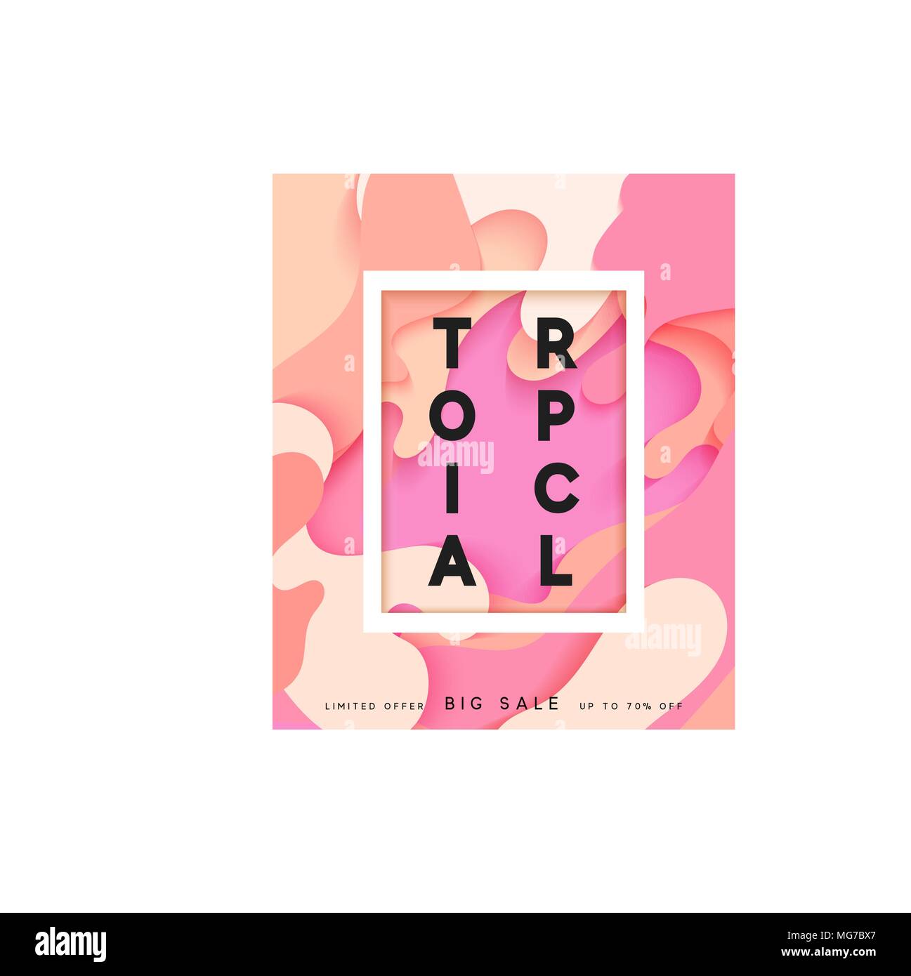 Helle Sommer Hintergrund im Stil von Papier vage malen. Sommer Poster Stock Vektor