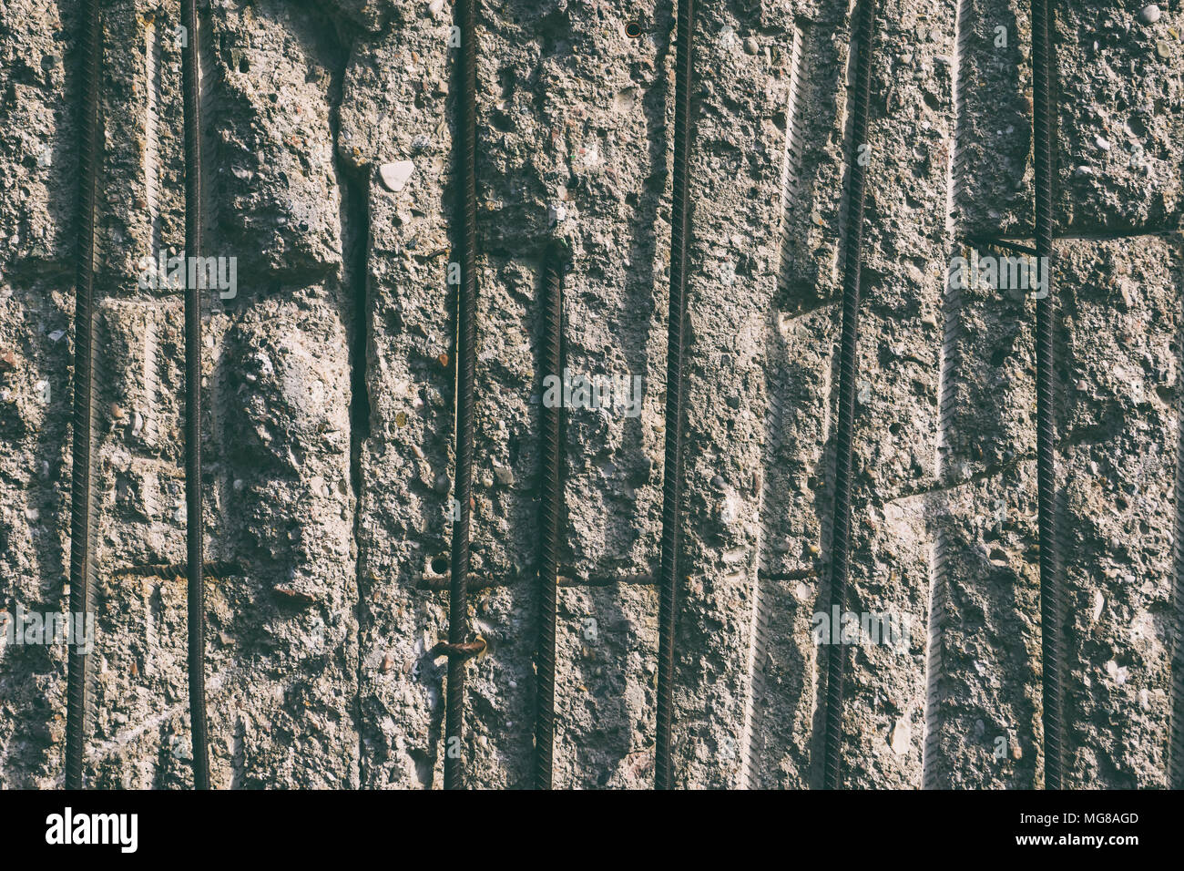 In der Nähe der Berliner Mauer an der Gedenkstätte Berliner Mauer Stockfoto