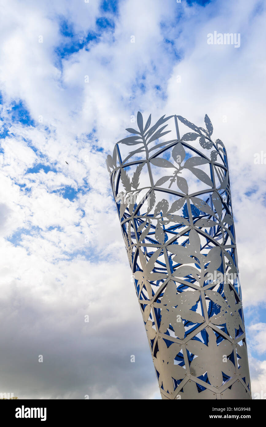 Der Kelch Skulptur am Cathedral Square, Christchurch, Canterbury, South Island, Neuseeland Stockfoto