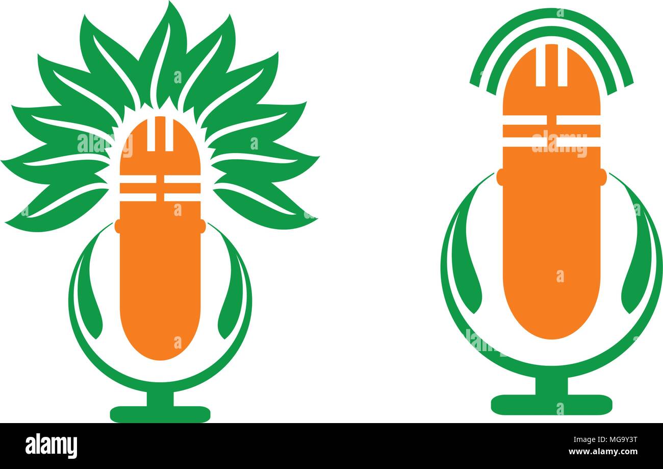 Medizinische Kräuter Voice Set Stock Vektor