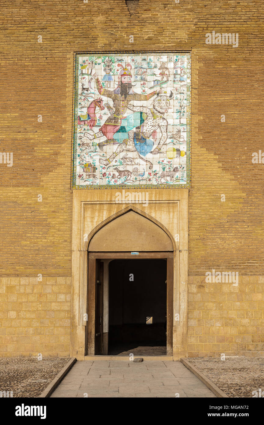 Arg von Karim Khan, eine Zitadelle, Shiraz, Iran. Es wurde als Teil eines komplexen während der ZAND Dynastie erbaut und ist nach Karim Khan genannt. Irans kulturellen H Stockfoto