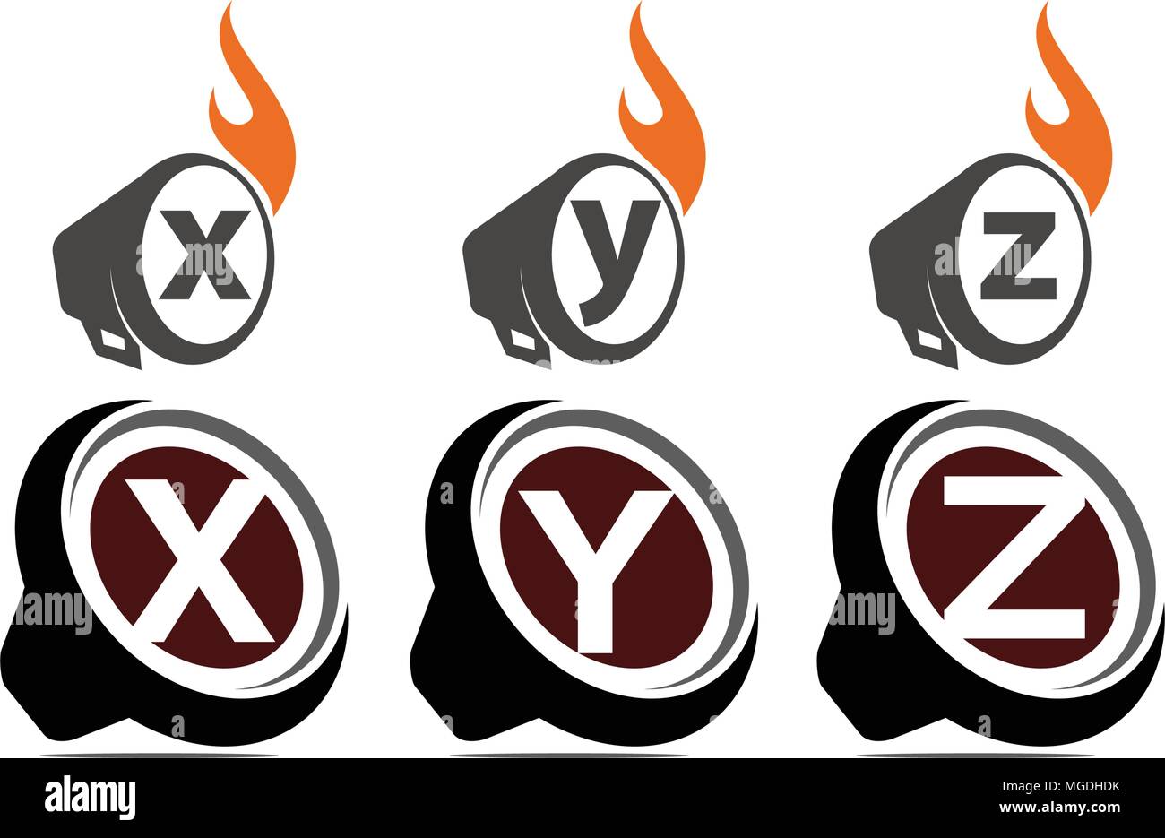 Ton Video Service Produktion eingestellt Stock Vektor