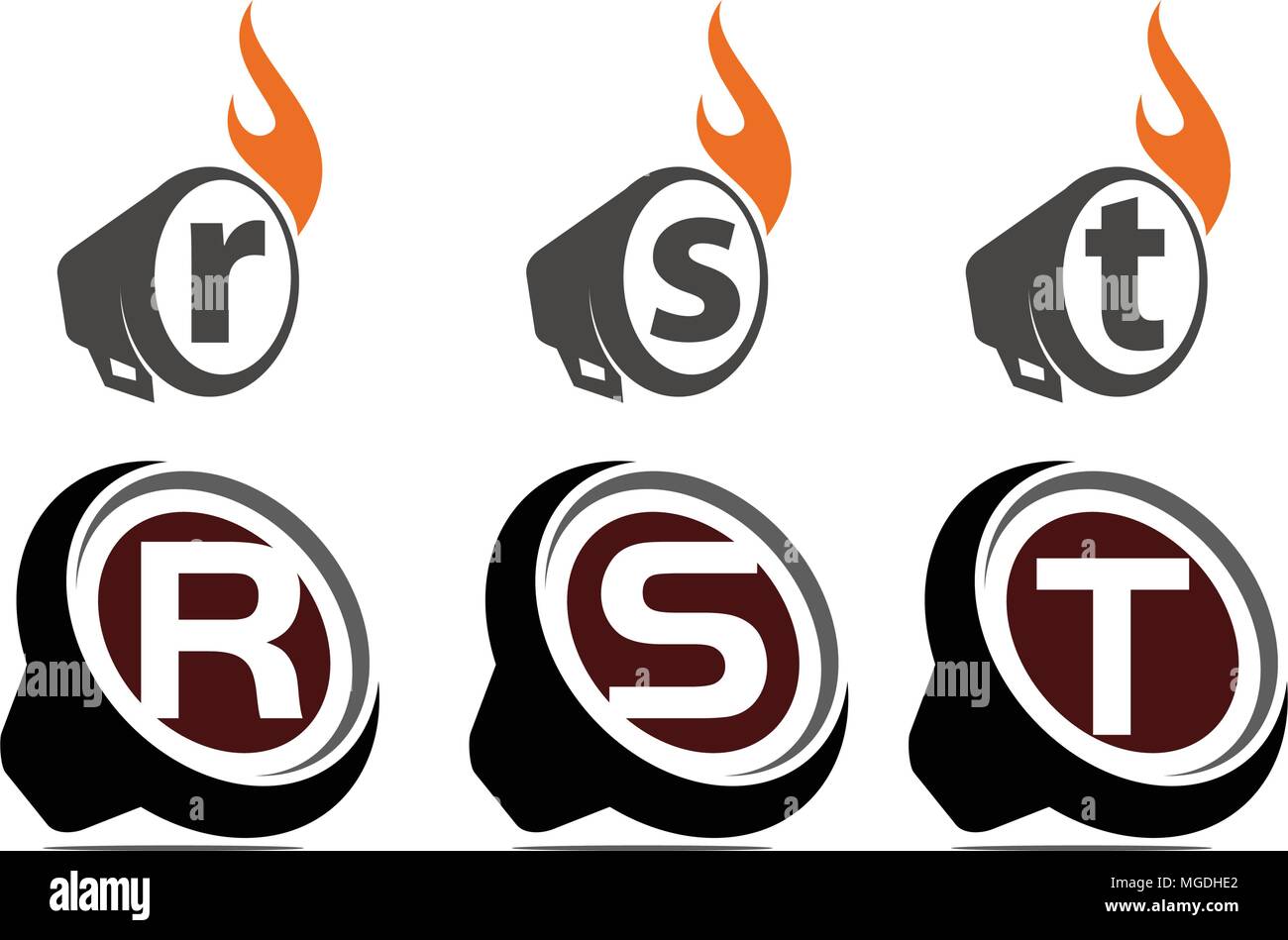 Ton Video Service Produktion eingestellt Stock Vektor