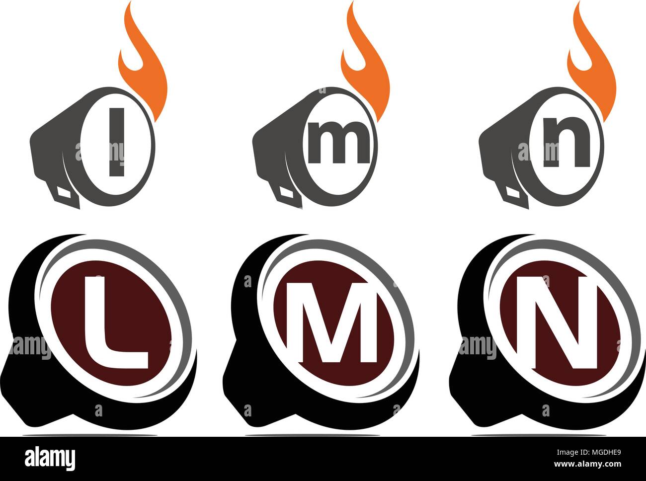 Ton Video Service Produktion eingestellt Stock Vektor