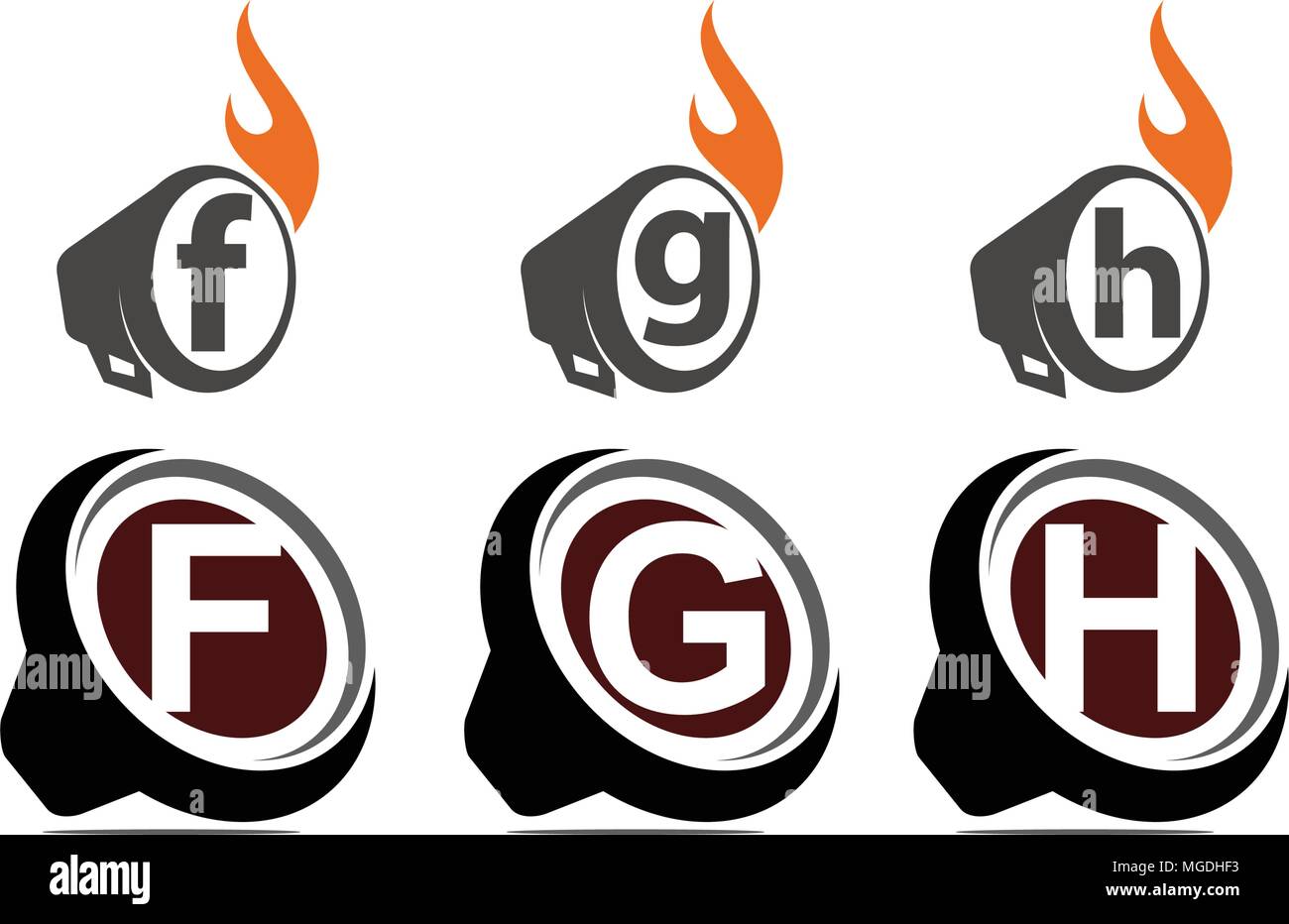 Ton Video Service Produktion eingestellt Stock Vektor