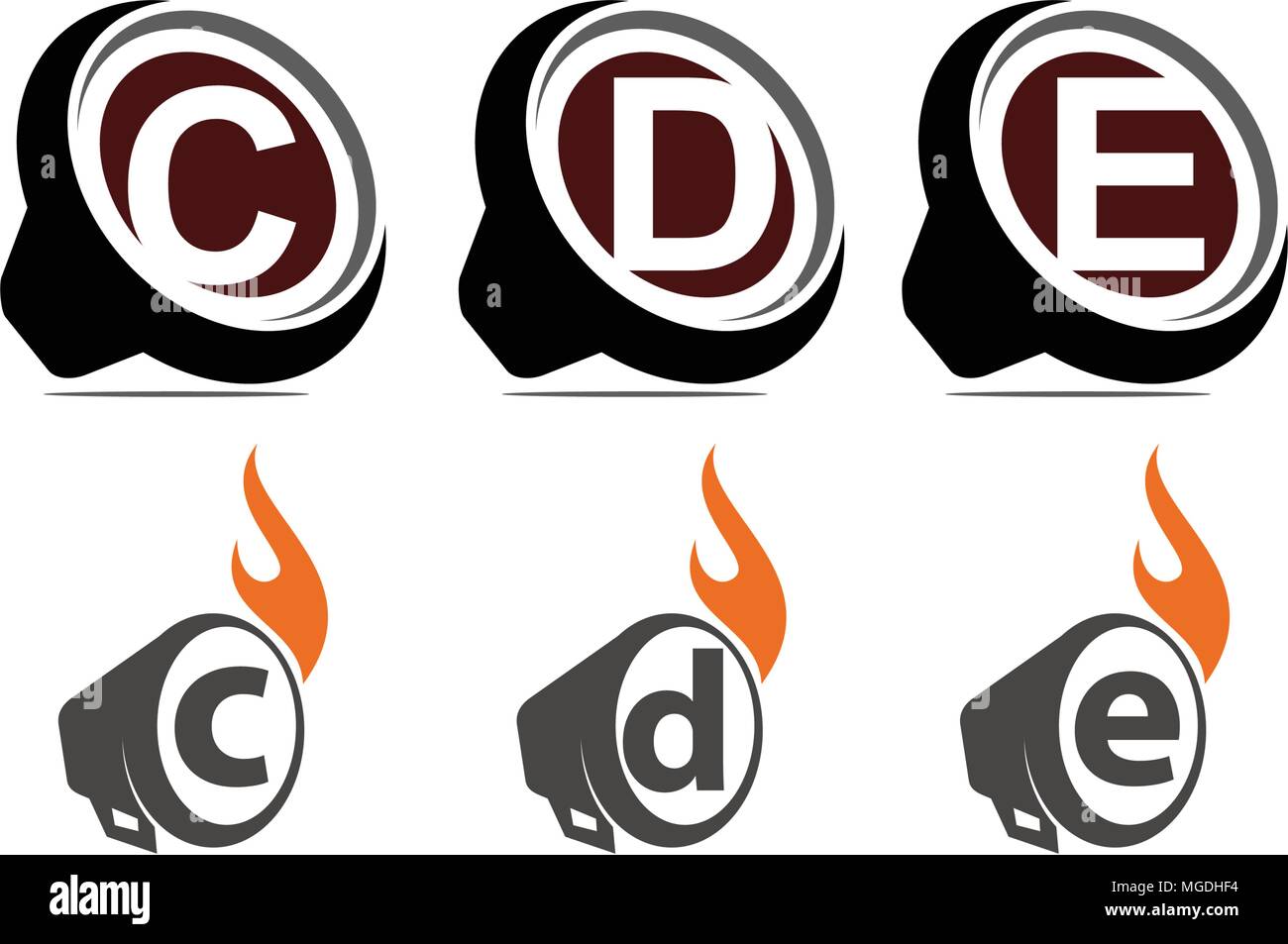 Ton Video Service Produktion eingestellt Stock Vektor