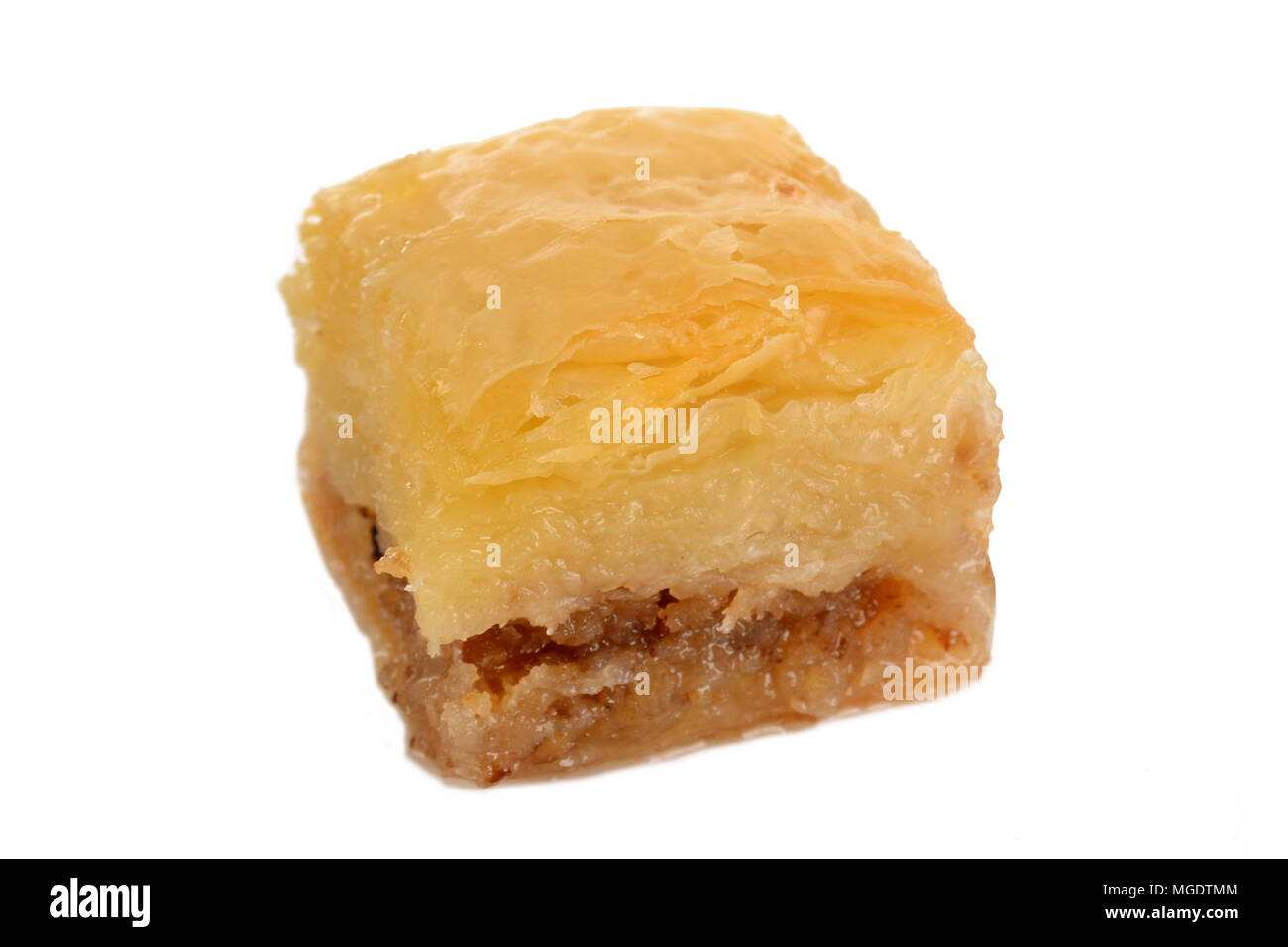 Traditionelle orientalische Dessert Baklava mit Sirup Stockfoto