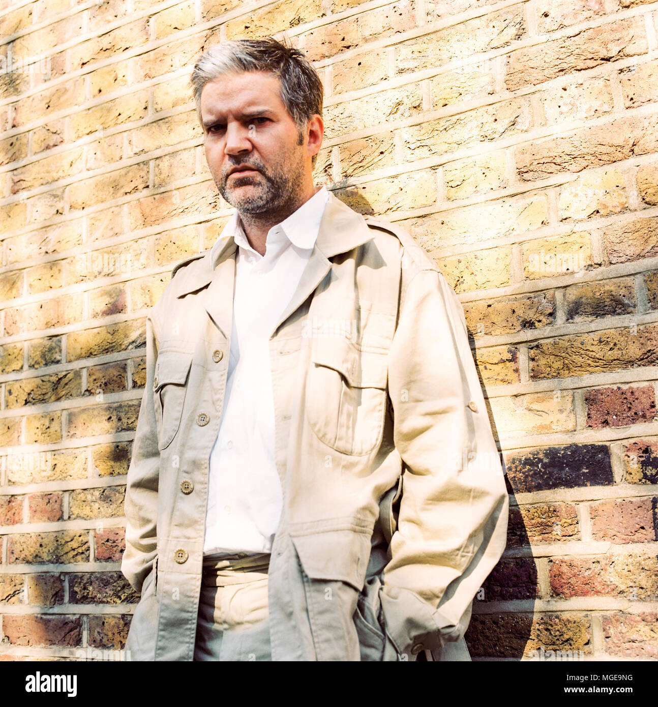 Singer Songwriter Lloyd Cole, der für seine Rolle als Lead Sänger von Lloyd Cole und die Unruhen von 1984 bis 1989, fotografiert in West London bekannt, den 30. August 2006. Stockfoto