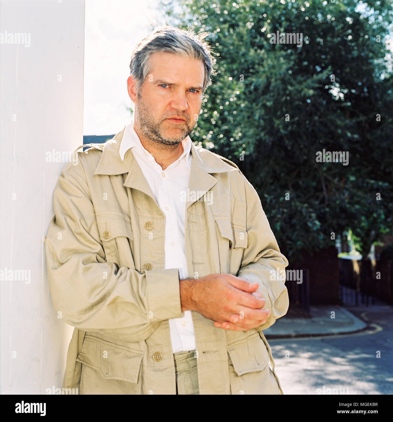 Singer Songwriter Lloyd Cole, der für seine Rolle als Lead Sänger von Lloyd Cole und die Unruhen von 1984 bis 1989, fotografiert in West London bekannt, den 30. August 2006. Stockfoto