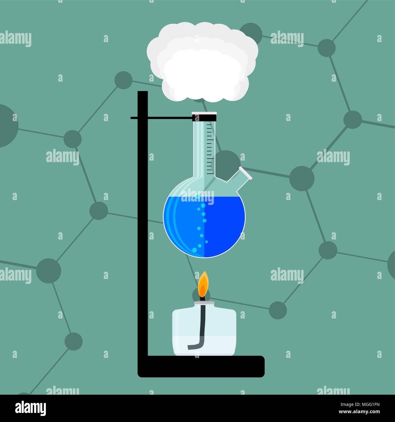 Chemische Reaktion Und Erfahrung Vector Forschung Chemisches Experiment Chemie Wissenschaft Bildung Abbildung Stock Vektorgrafik Alamy