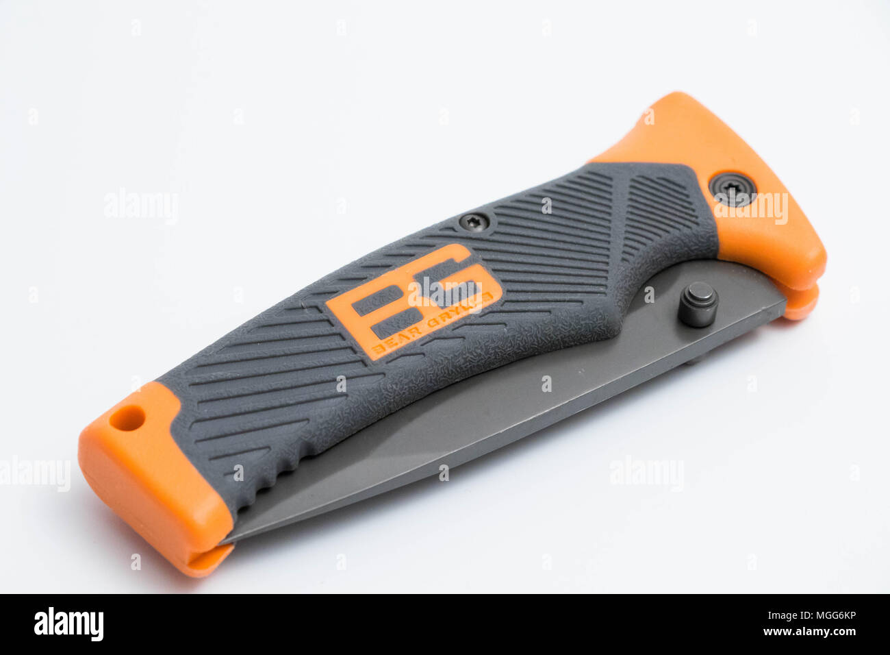 Bear Grylls Klappmesser gerber Edition orange Stockfotografie - Alamy