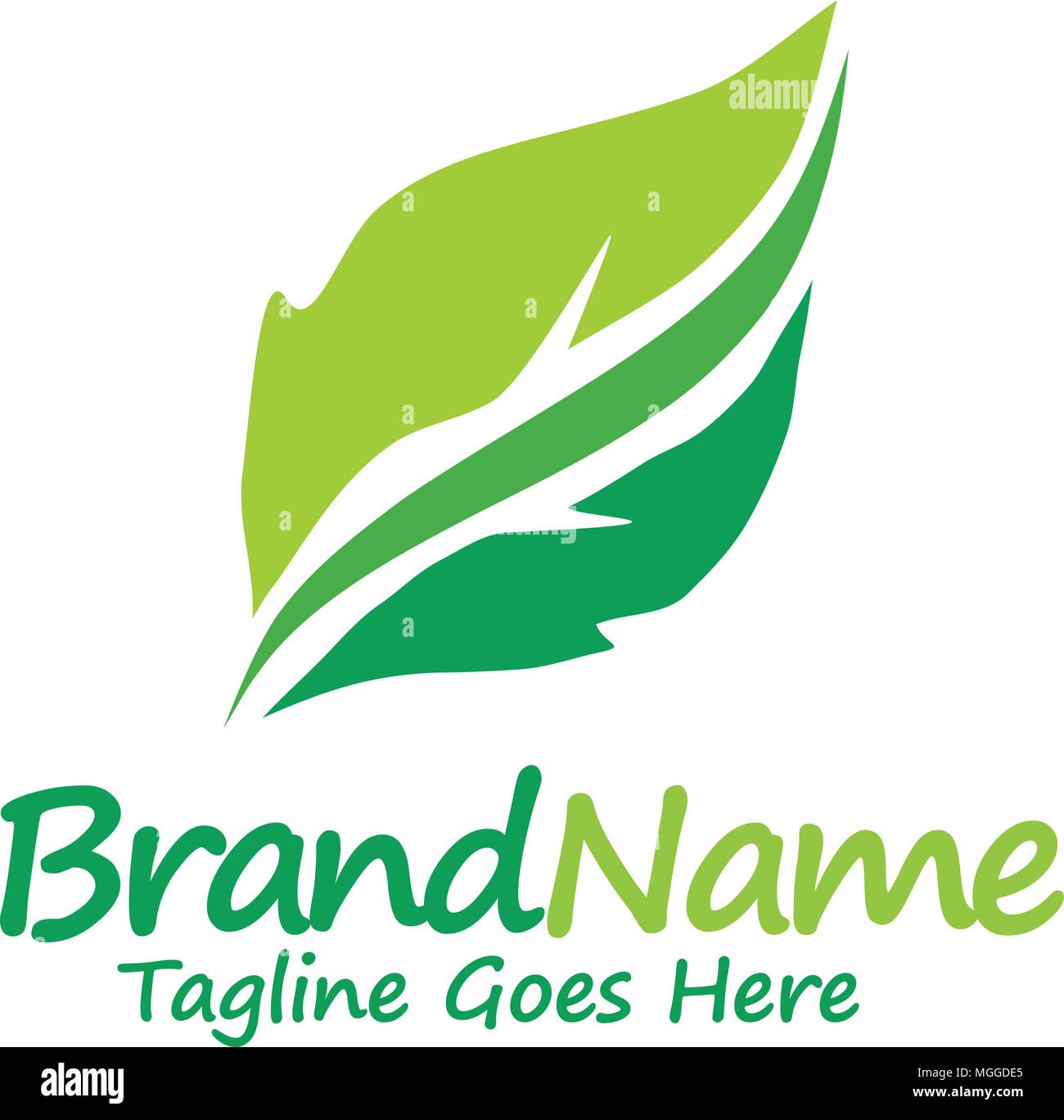 Grünes Blatt ökologie Natur element Vektor, Logo und abstrakten organischen leaf Logo, Leaf logo Ökologie Grafik Kreative Vorlage, Umwelt Dekoration mod Stock Vektor