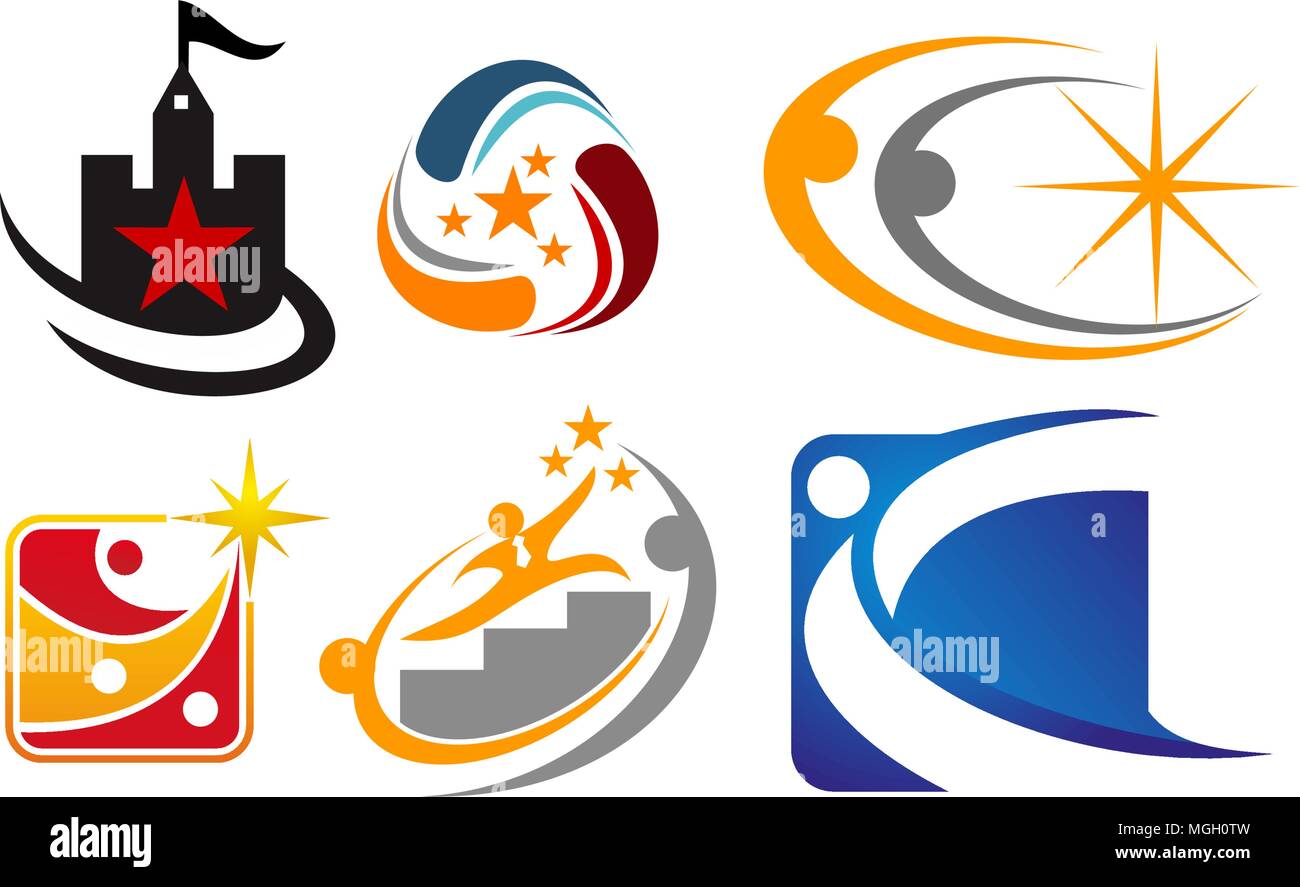 Erfolg Life Coaching Logo Stock Vektor